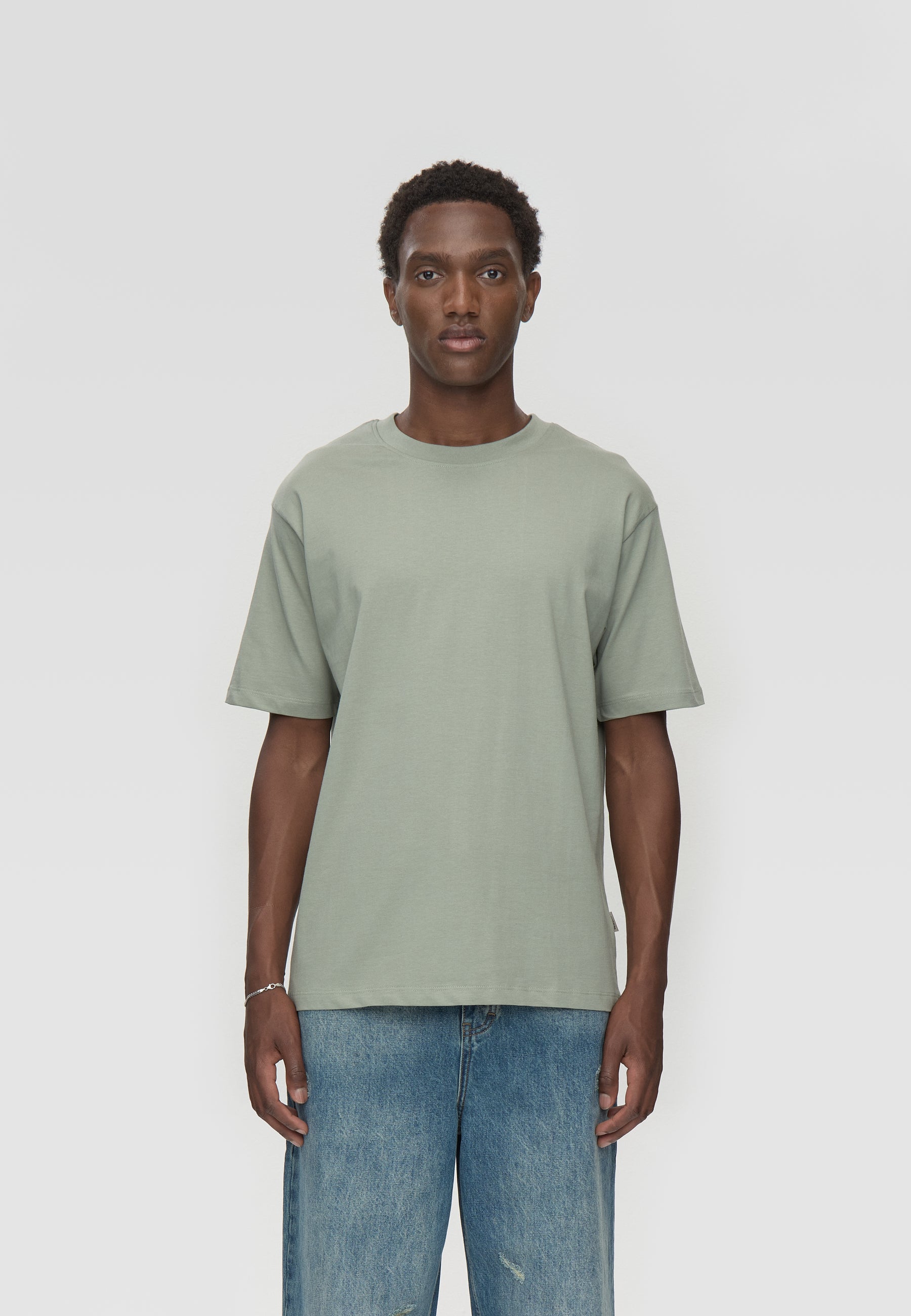 minimum male Aarhus short sleeved t-shirt G029 GOTS Short Sleeved T-shirt 5107 Chinois green