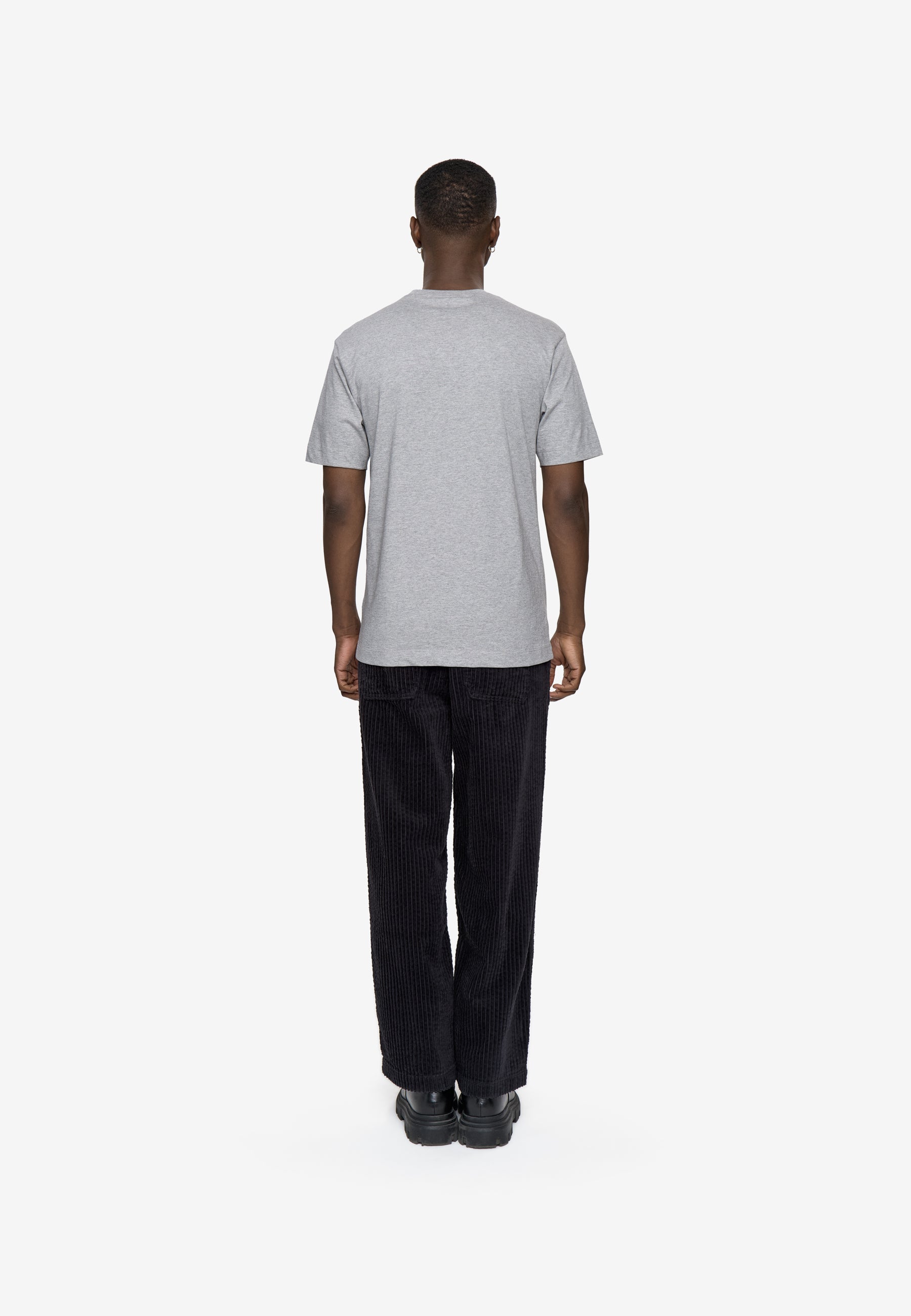 minimum male Aarhus short sleeved t-shirt G029 GOTS Short Sleeved T-shirt 910M Light Grey Melange