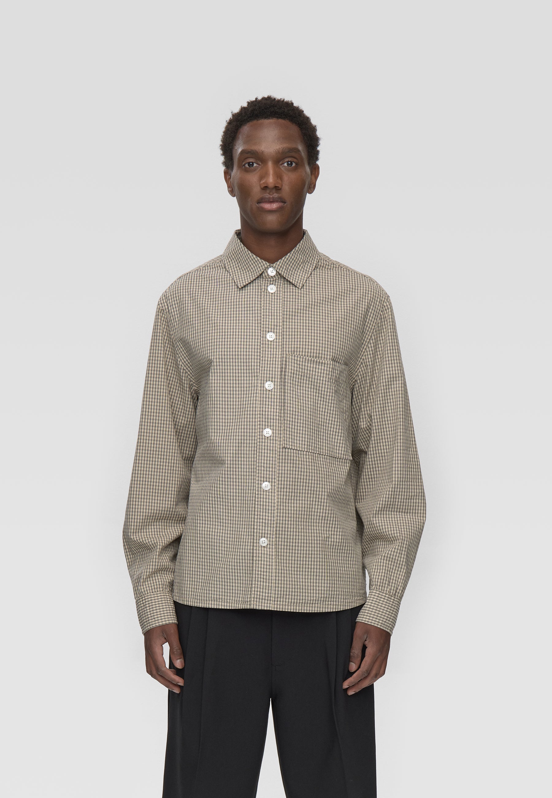 minimum male Ace rlx ls check shirt 4650 Long Sleeved Shirt 6305 Pelican