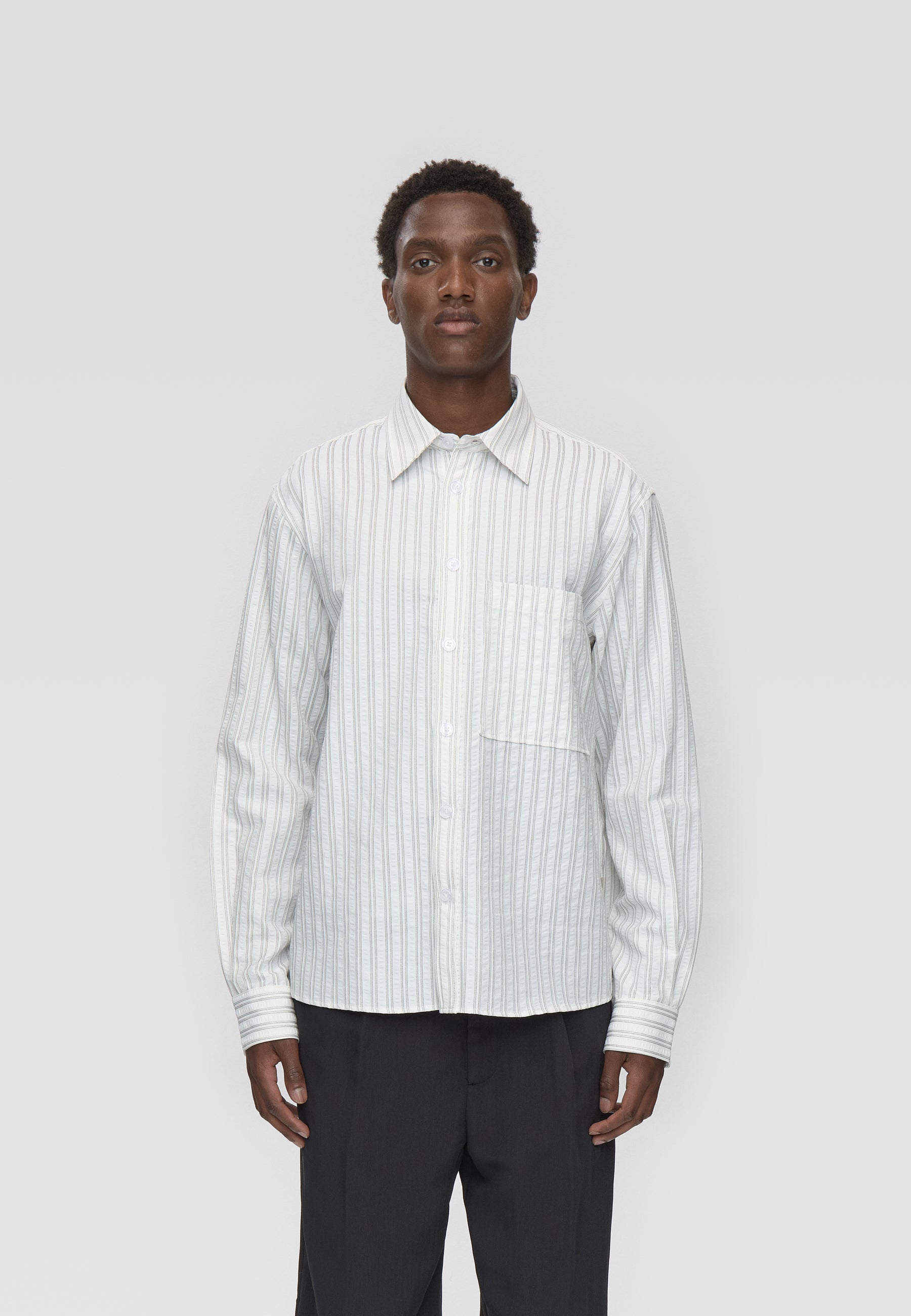 minimum male Ace rlx ls striped shirt 4603 Long Sleeved Shirt 0608 Coco Milk