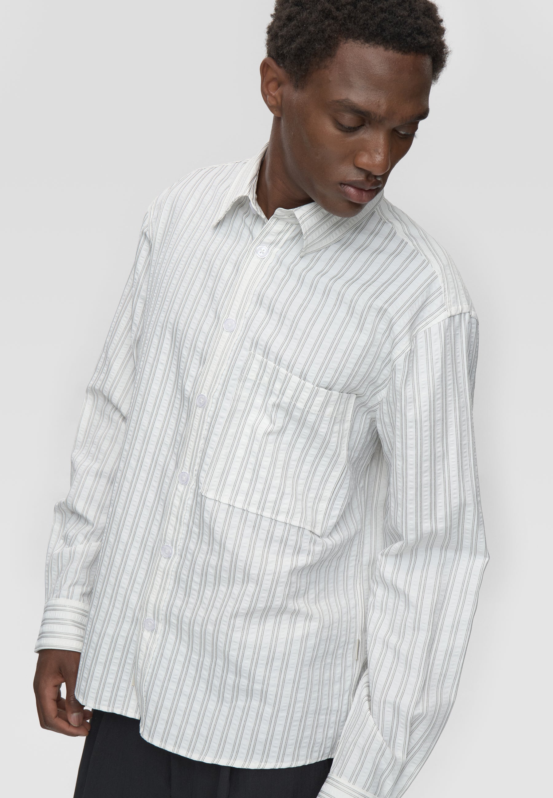 minimum male Ace rlx ls striped shirt 4603 Long Sleeved Shirt 0608 Coco Milk