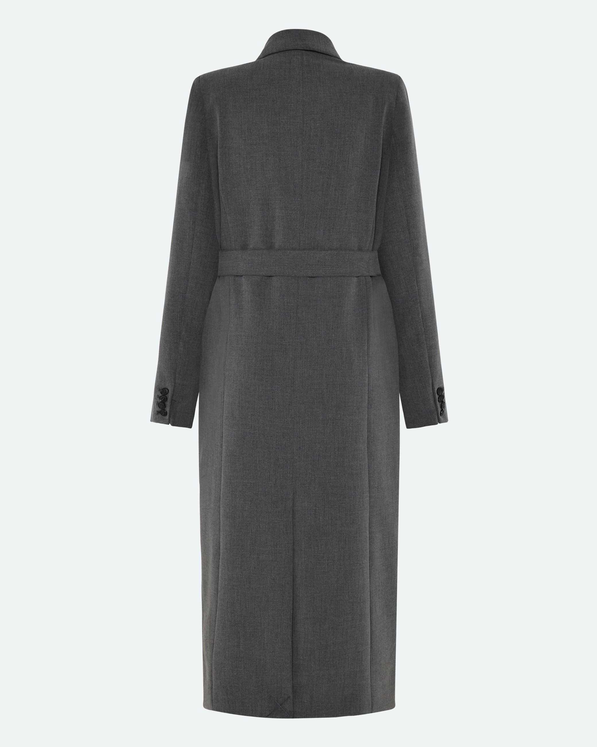 minimum female Agnes coat 4317 Outerwear 0203 Gray Pinstripe