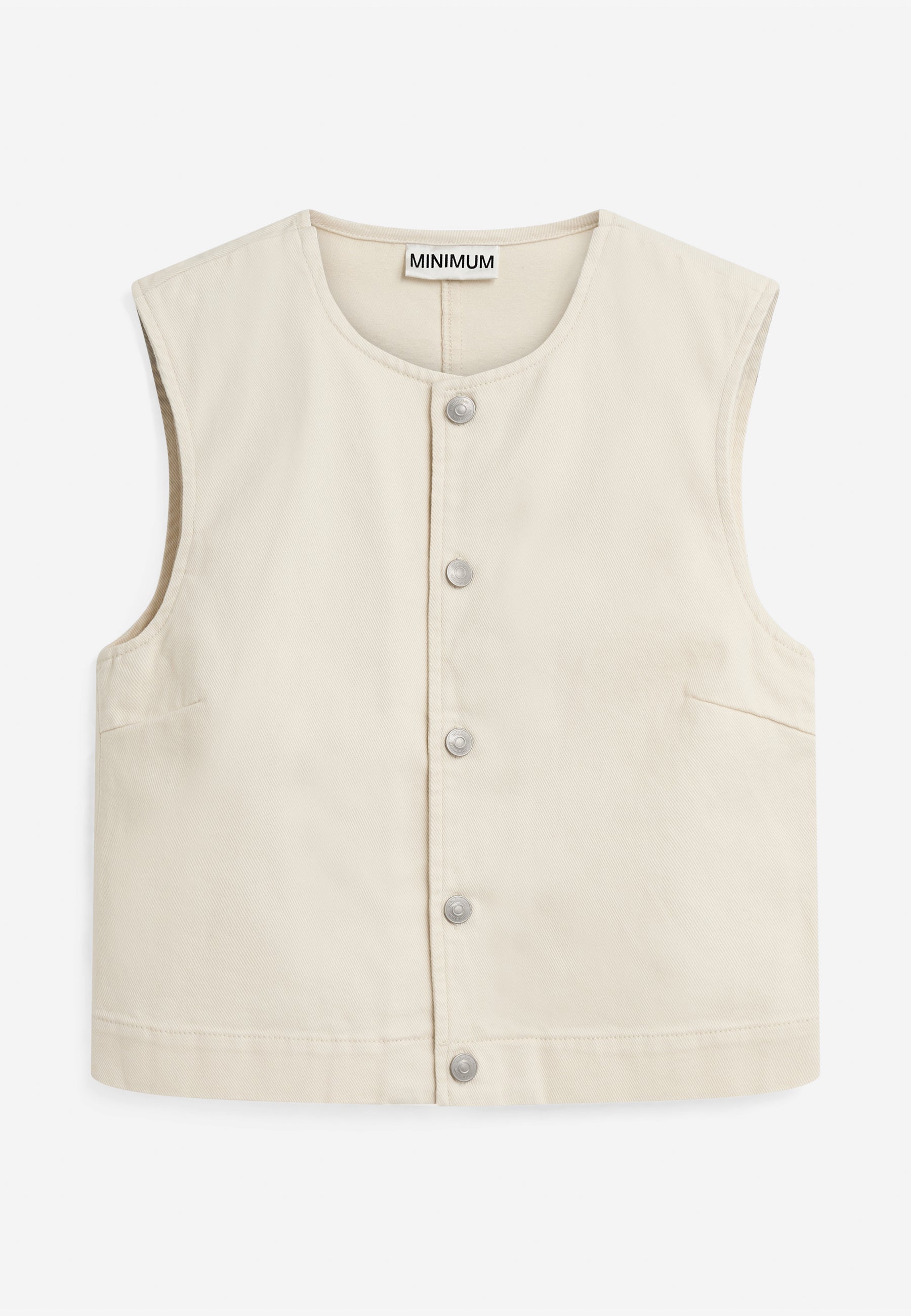 minimum female Alessia vest 4579 Gilet 0701 Whisper white