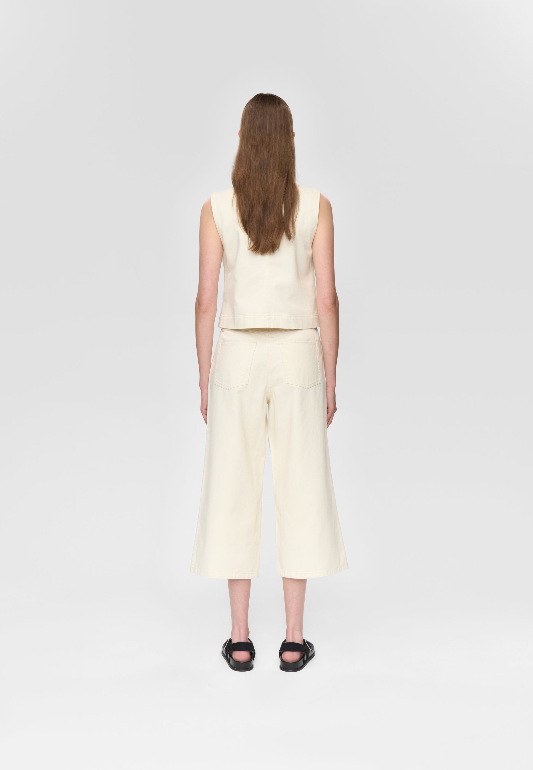 minimum female Alessia vest 4579 Gilet 0701 Whisper white