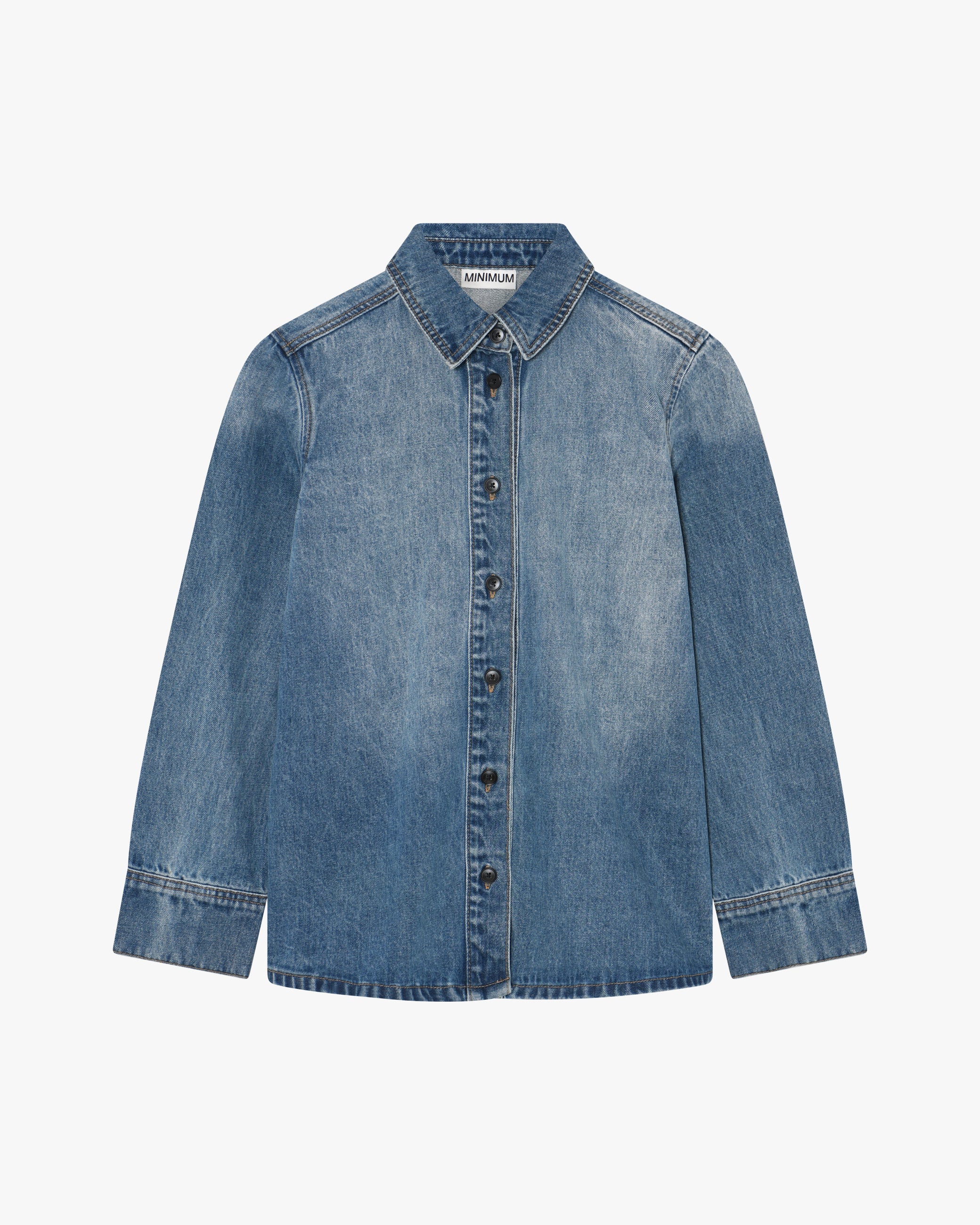 minimum female Andrea shirt 4515 Long Sleeved Shirt 1001 Light Blue