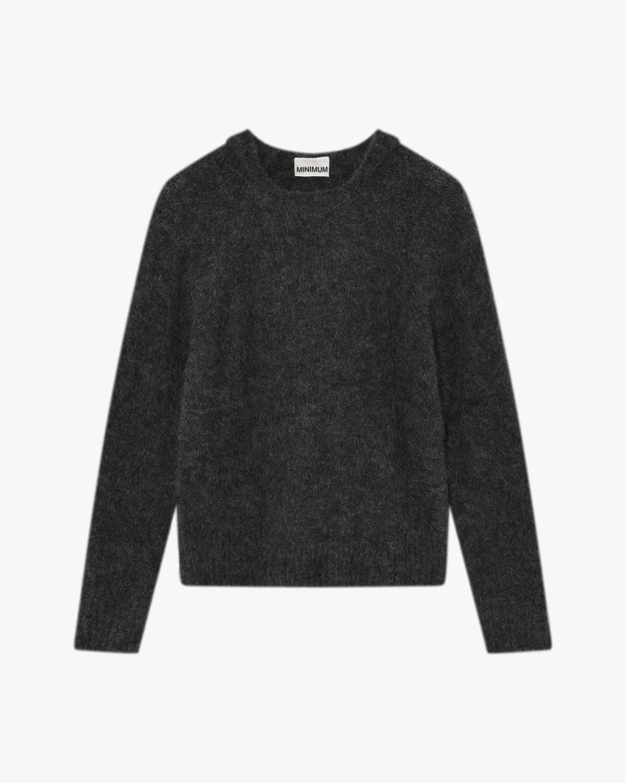 minimum female Angela hoodie 4491 Jumper 980M Dark Grey Melange