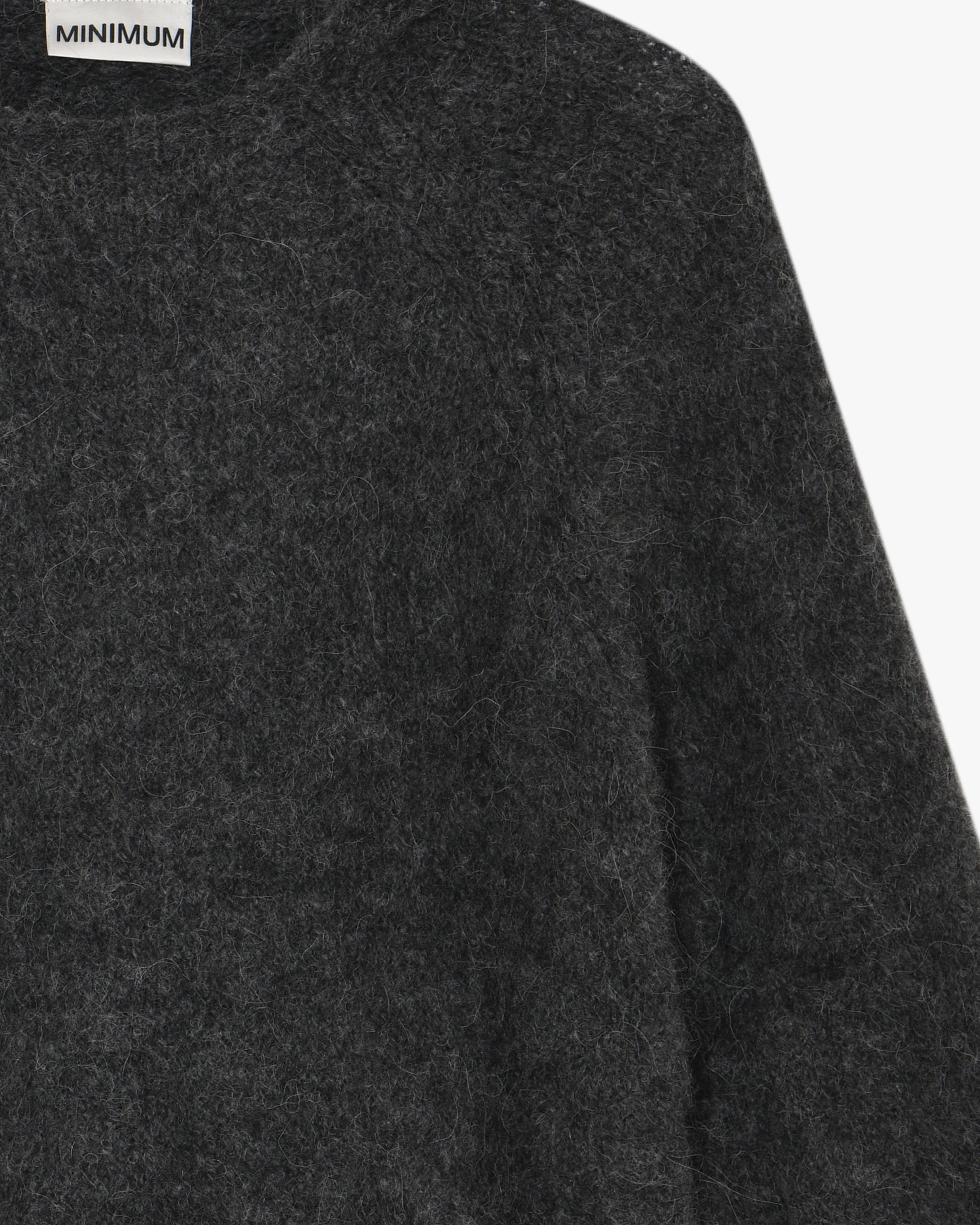 minimum female Angela hoodie 4491 Jumper 980M Dark Grey Melange