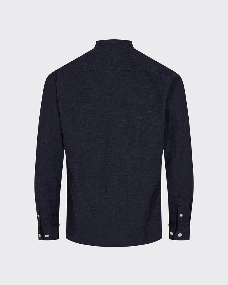 minimum male Anholt 2.0 0063 Shirt Long Sleeved Shirt 687M Navy Blazer Melange