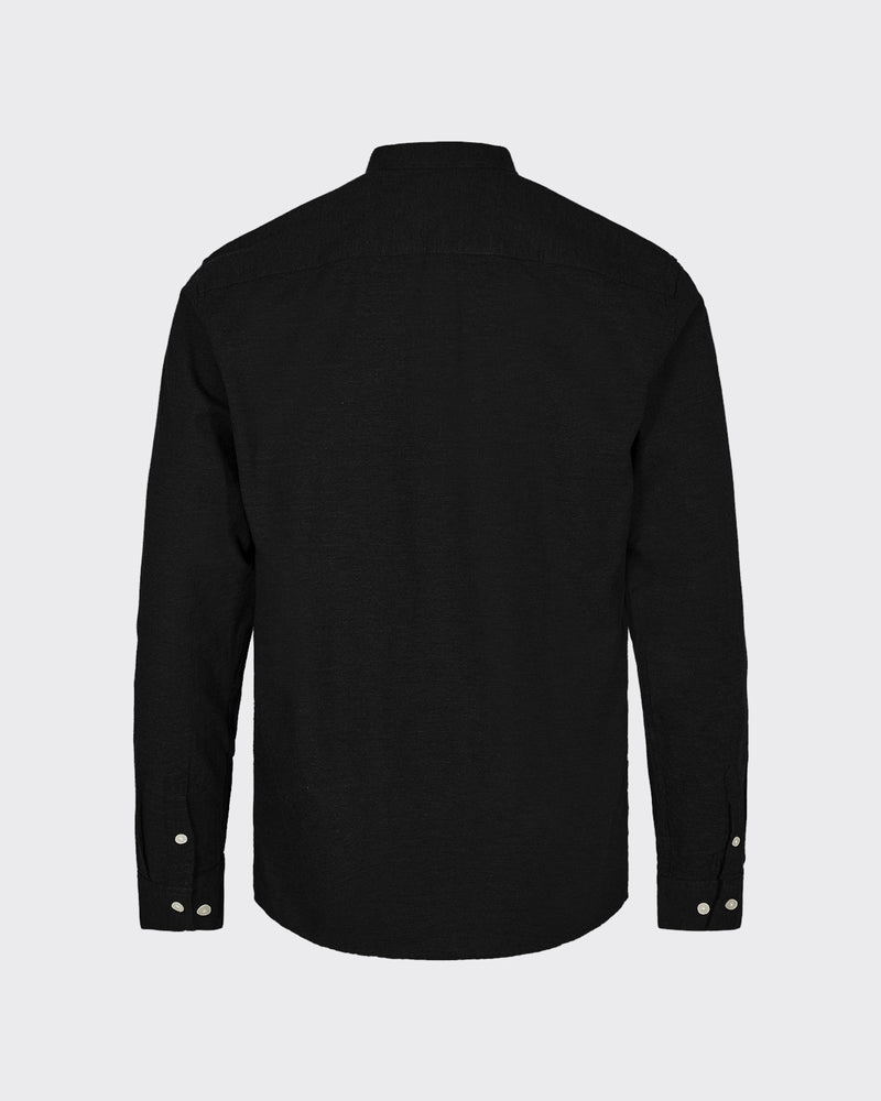 minimum male Anholt 2.0 0063 Shirt Long Sleeved Shirt 999M Black/Grey Melange