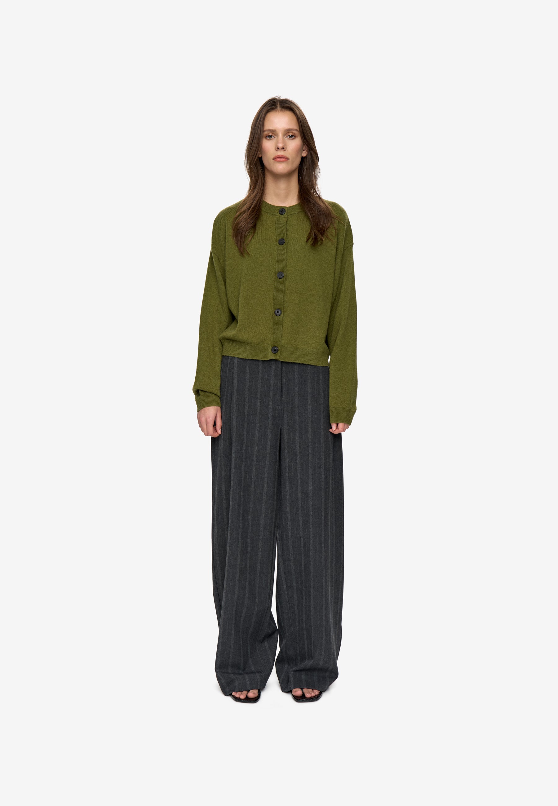 minimum female Assiana cardigan 3801 Jumper 0529 Sphagnum