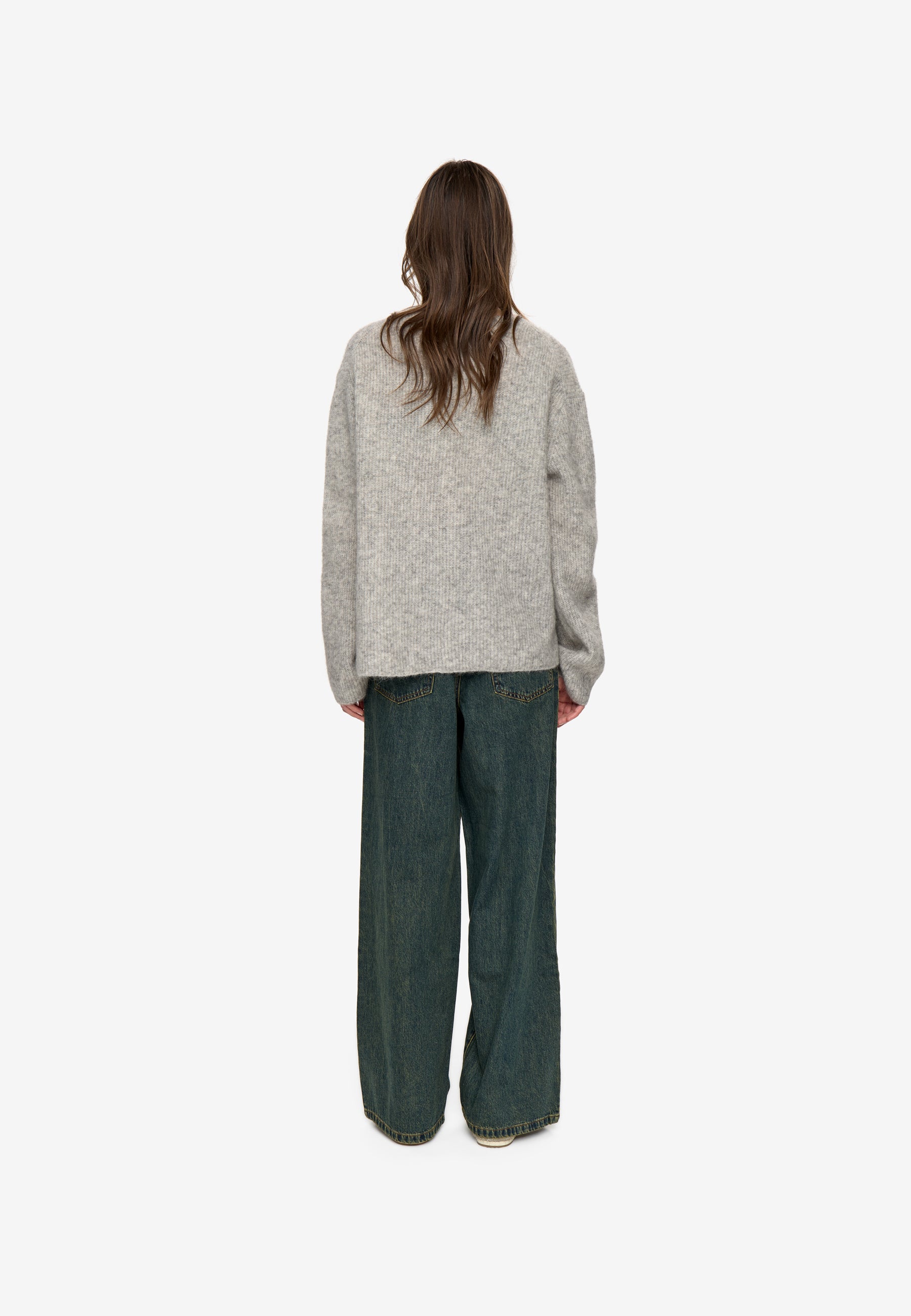 minimum female Calaha jumper 9965 Jumper 910M Light Grey Melange