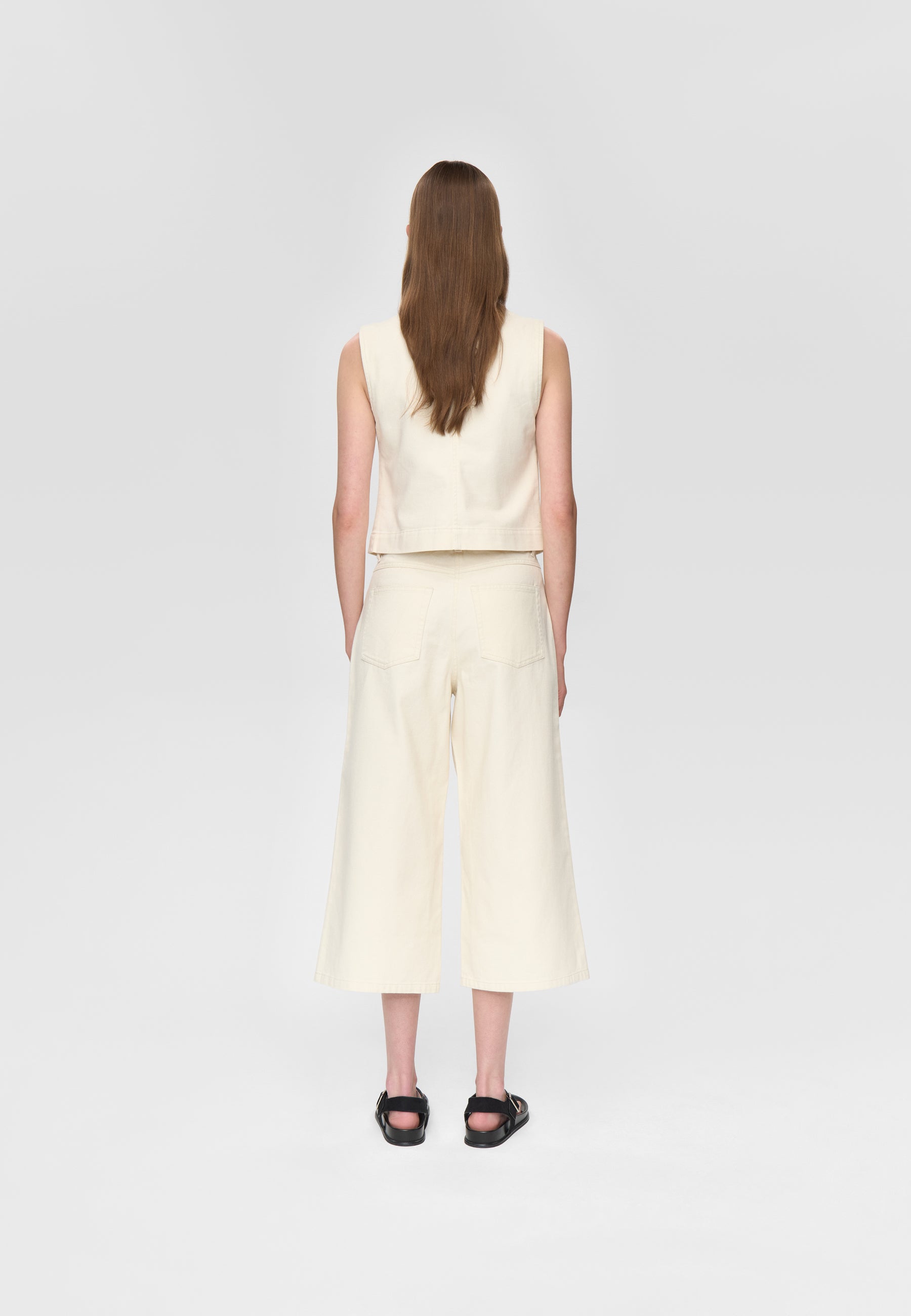 minimum female Caroline culotte jeans 4579 Jeans 0701 Whisper white