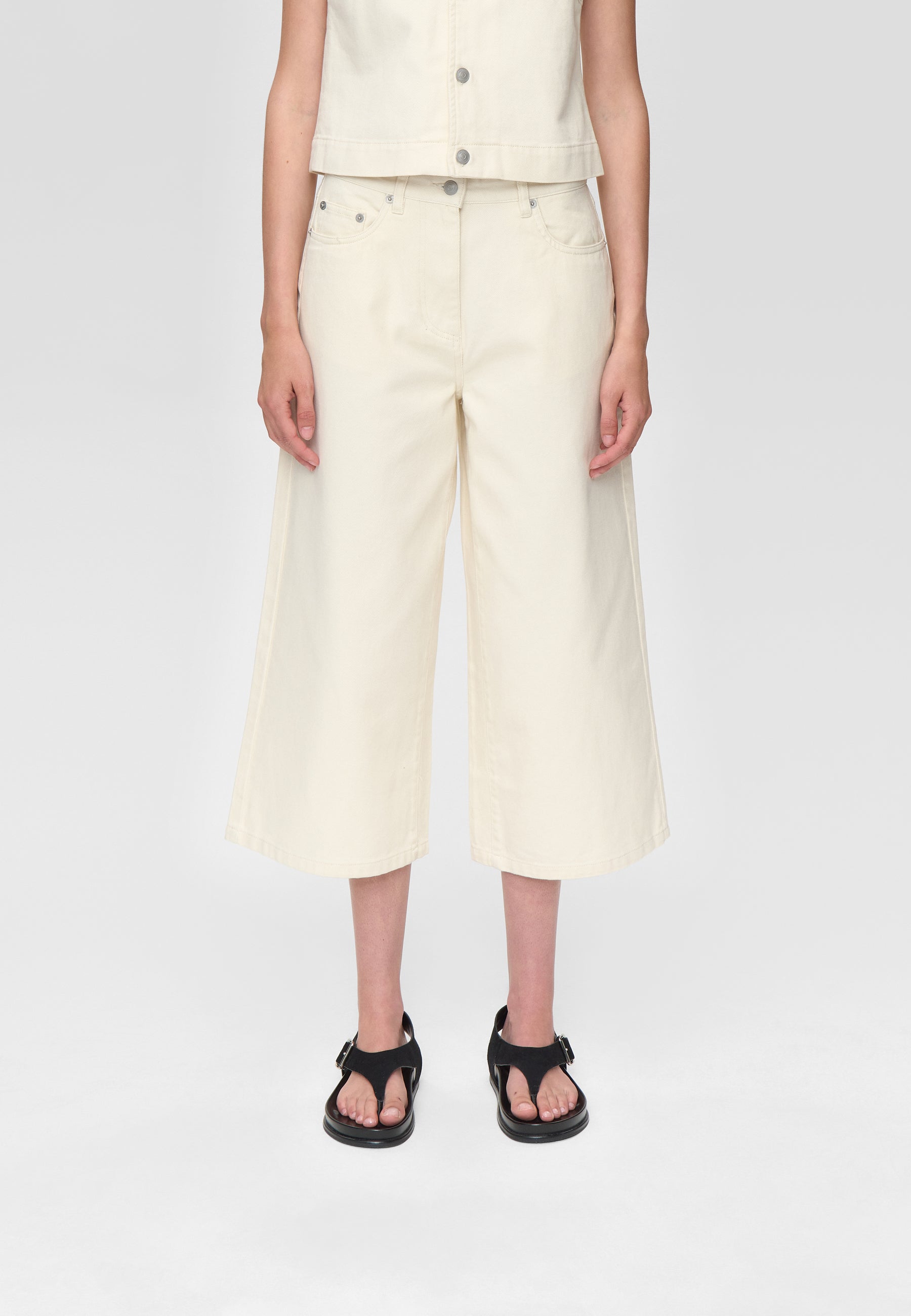 minimum female Caroline culotte jeans 4579 Jeans 0701 Whisper white