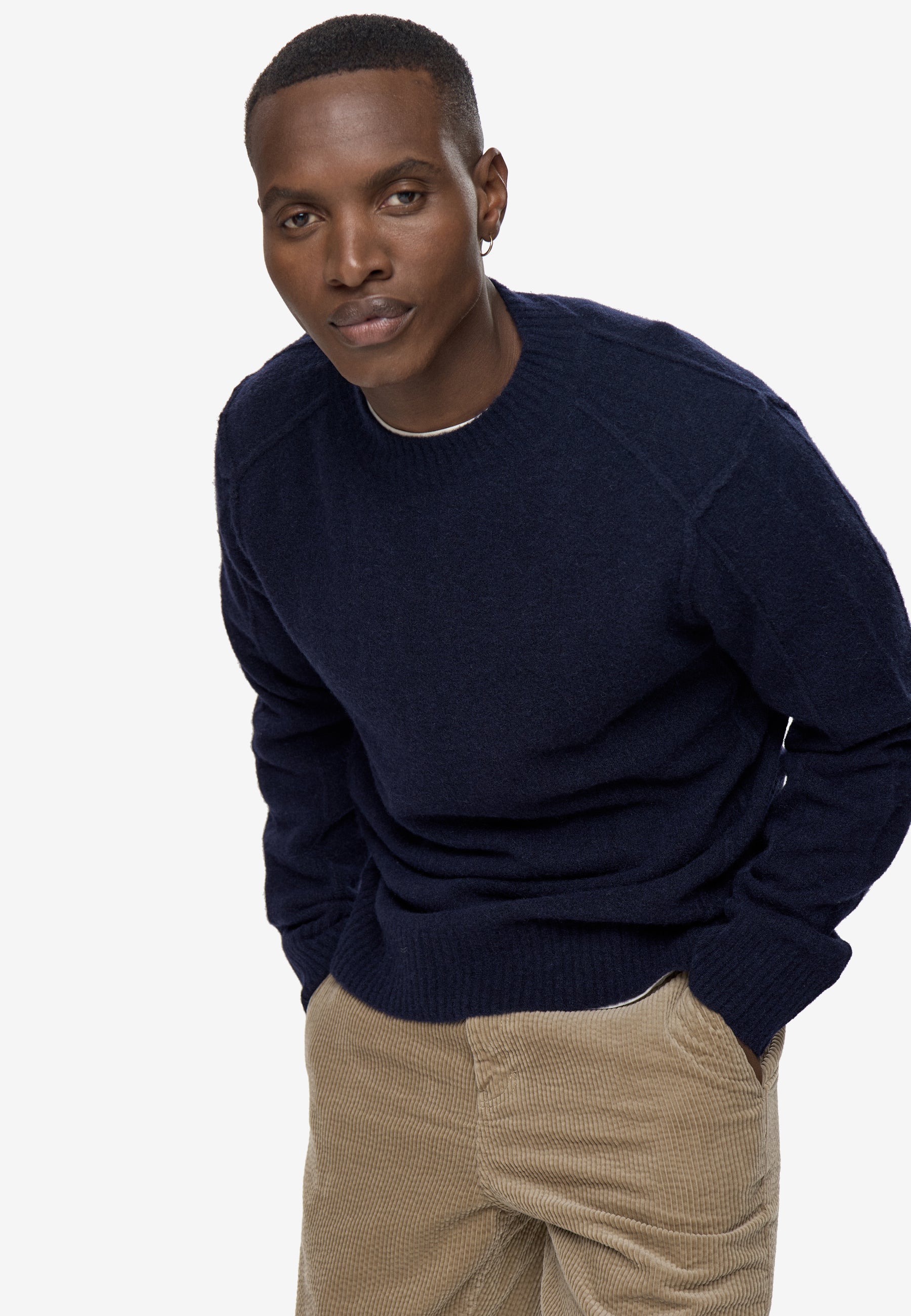 minimum male Chuck knit sweater 4491 Jumper 4148 Victoria Blue