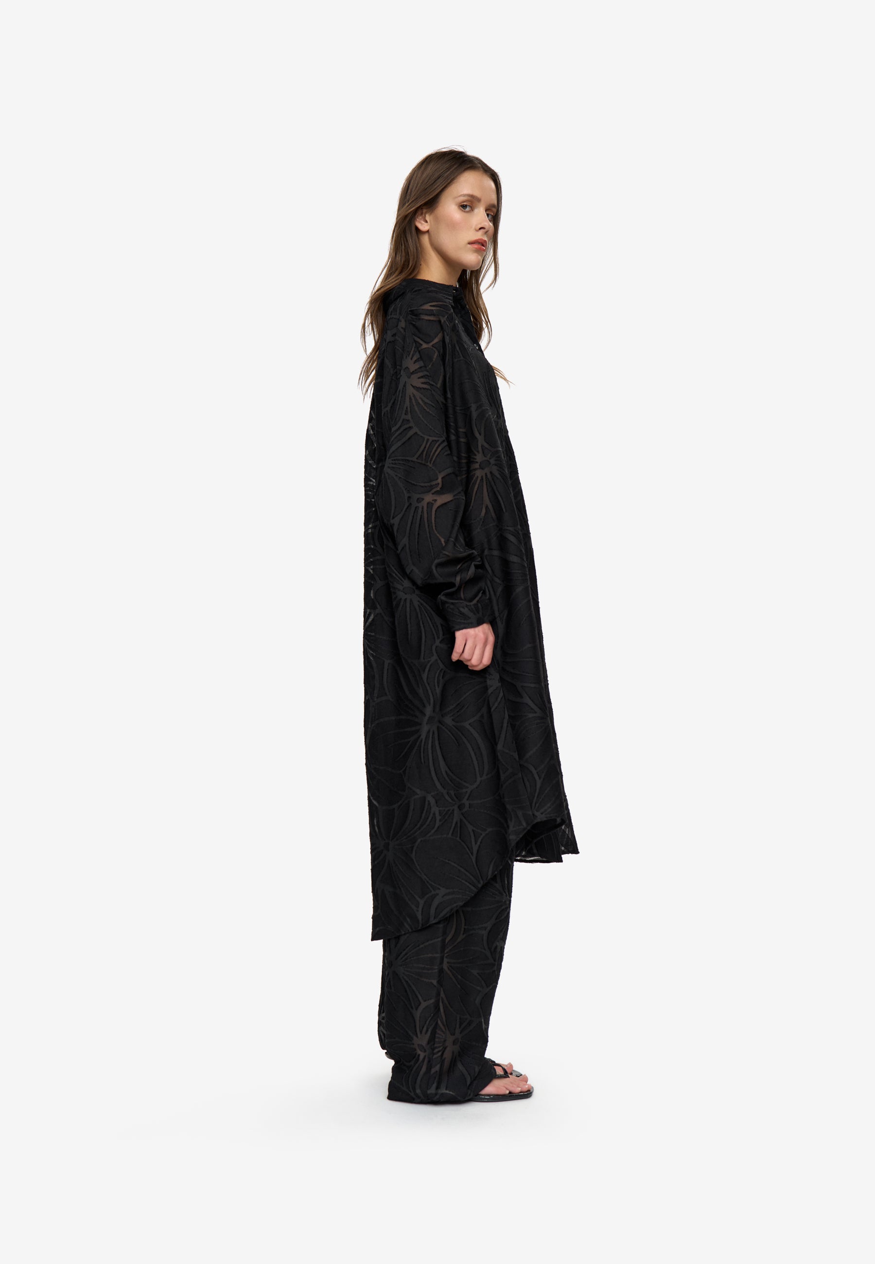 minimum female Clemency ls shirt dress 4763 Midi Dress 999 Black