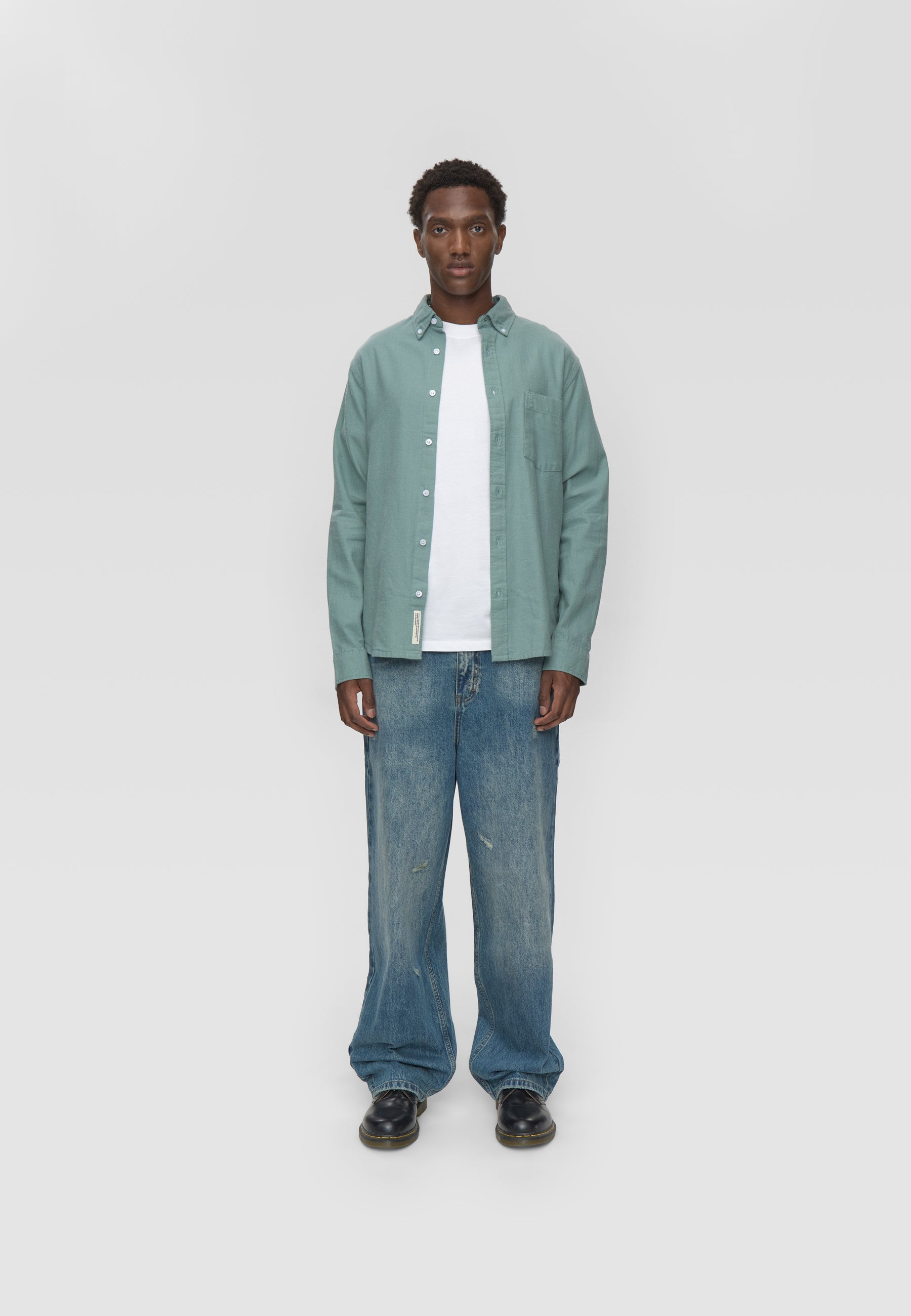 minimum male Colt long sleeved reg shirt 0063 Long Sleeved Shirt 5107 Chinois green