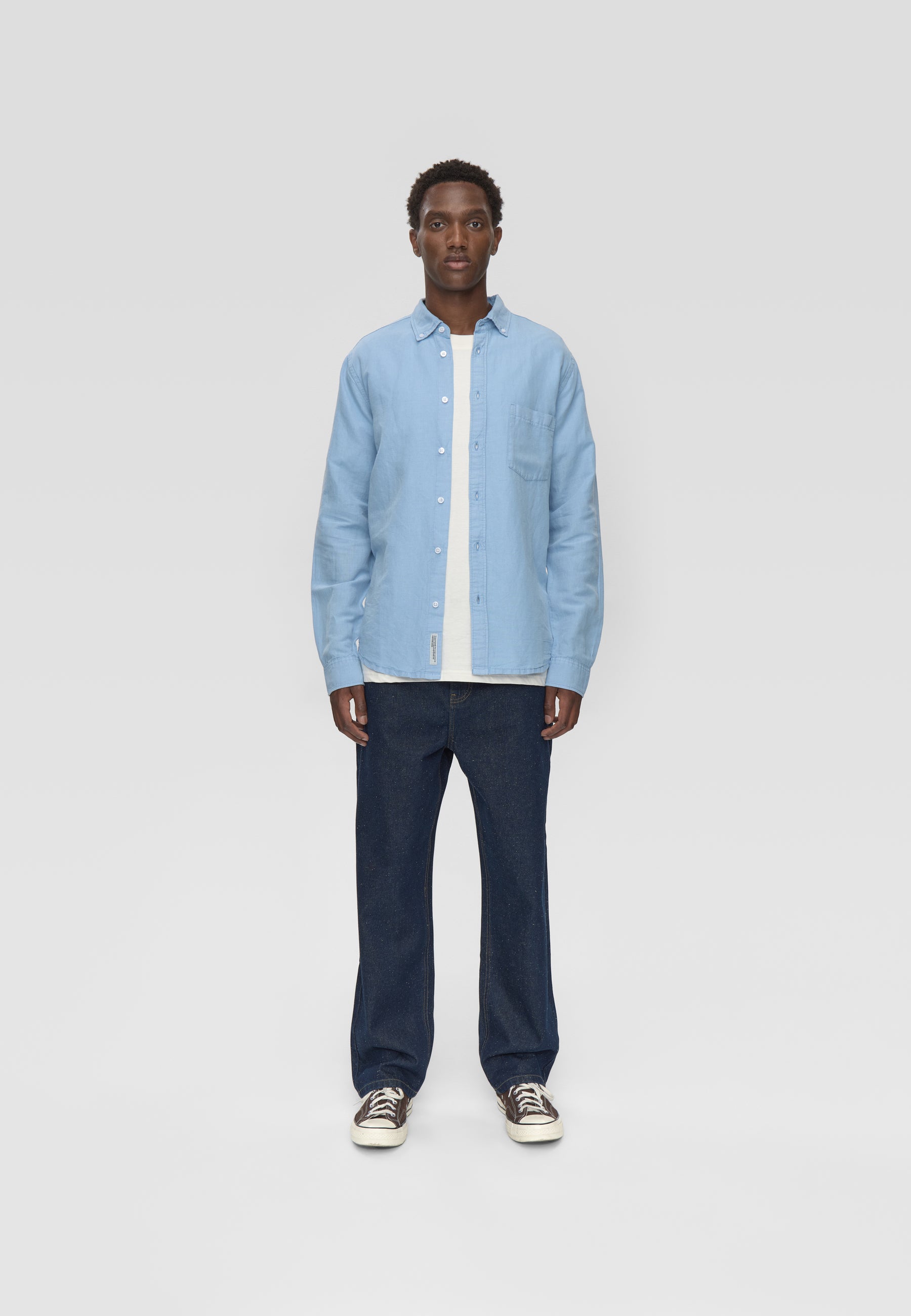 minimum male Colt reg ls shirt 4576 Long Sleeved Shirt 4115 Cashmere Blue