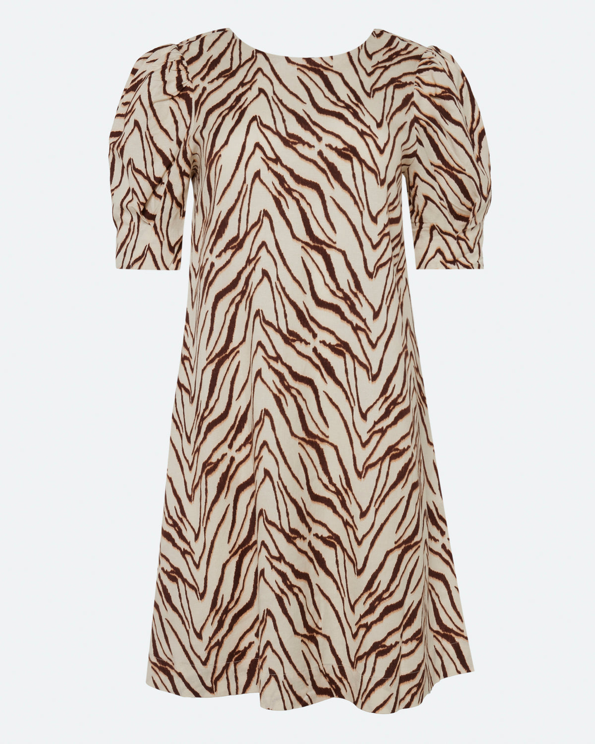 minimum female Dalia a-line linen blend dress 4263 Short Dress 1235 Sandstorm