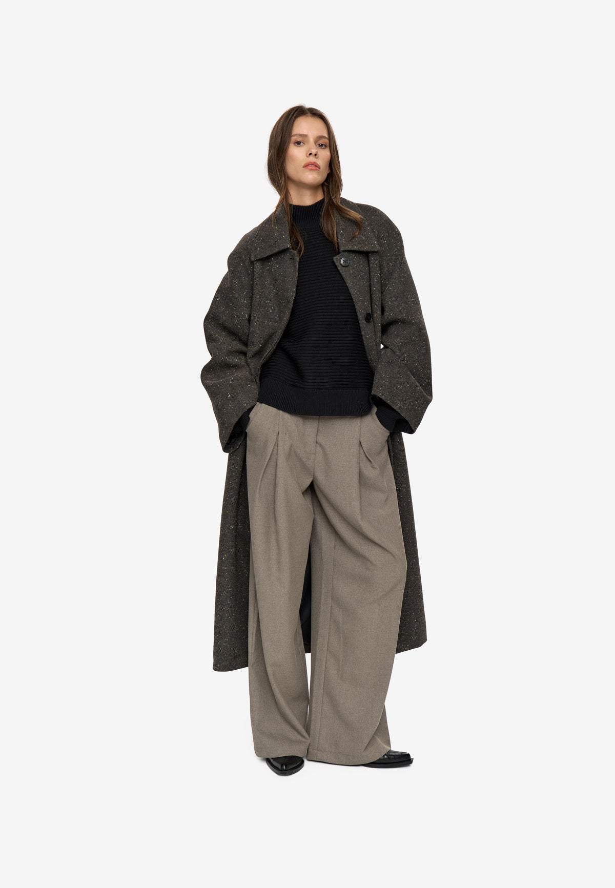 minimum female Darby coat 4778 Outerwear 1912 Volcanic Ash