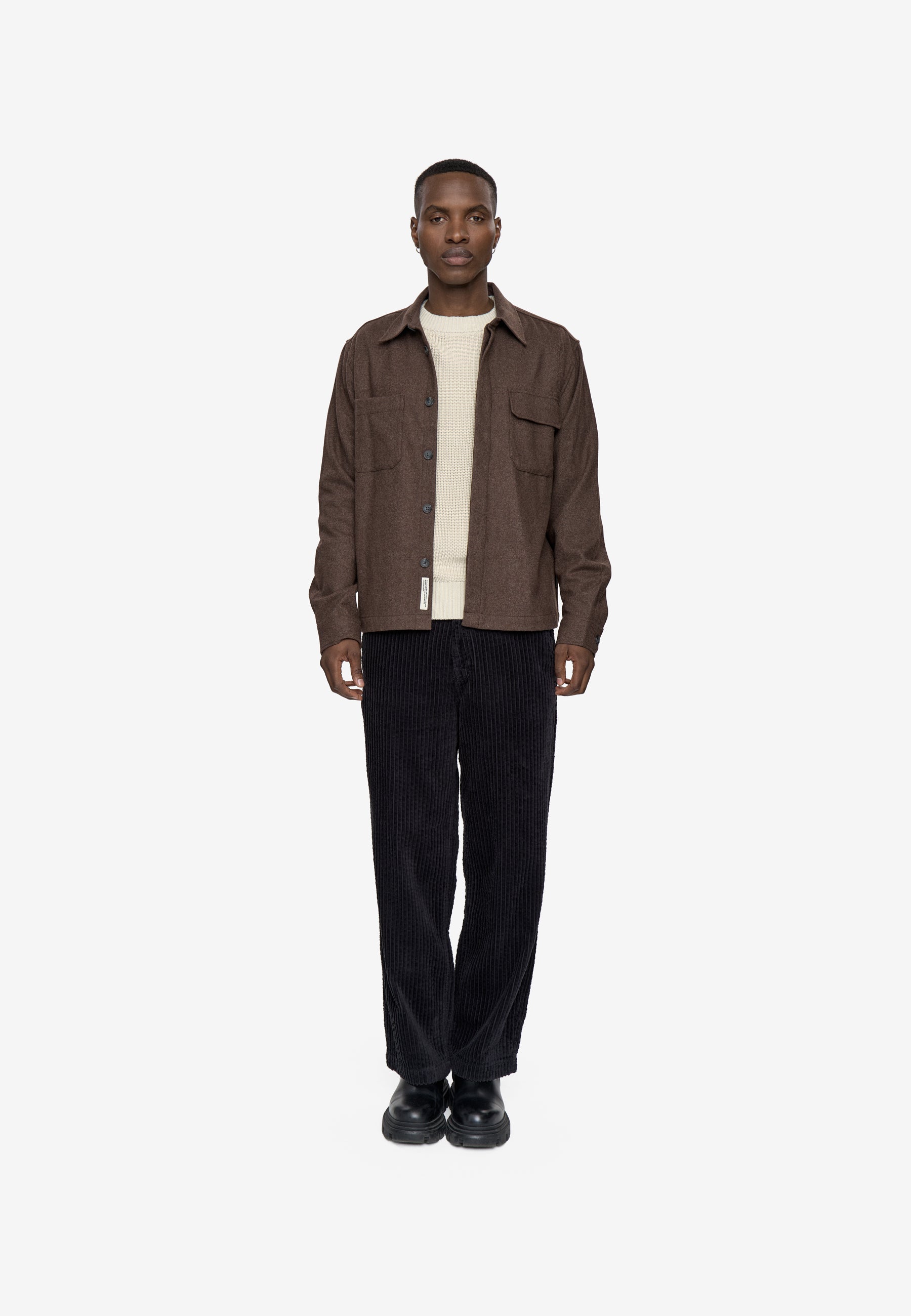 minimum male Fletcher rlx shirt 4887 Overshirt 0812 Turkish Coffee