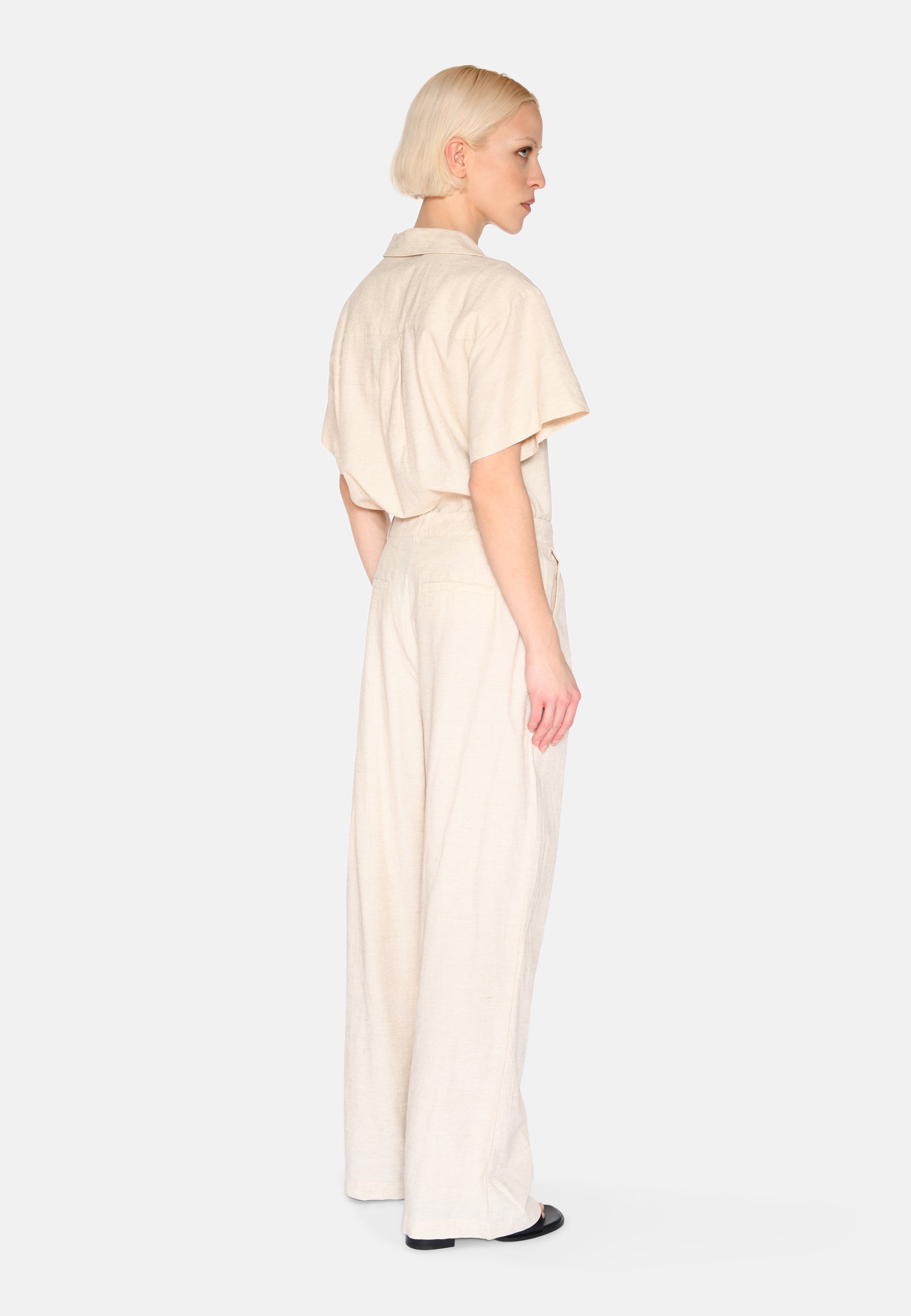 minimum female Gunli dressed pants with tie-detail 4191 Dressed Pants 1105 Brown Rice