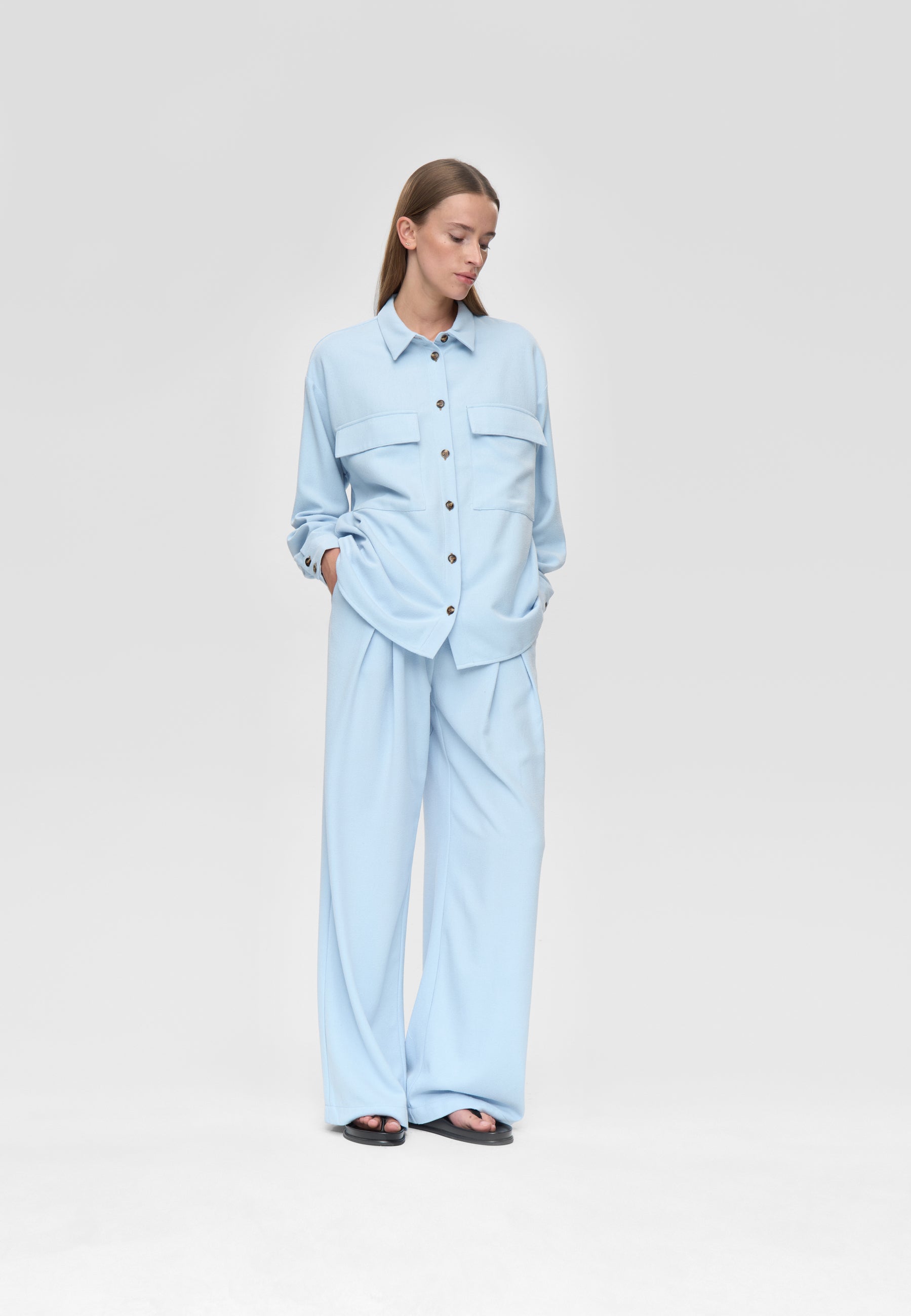 minimum female Gunli pants 4582 Dressed Pants 4115 Cashmere Blue