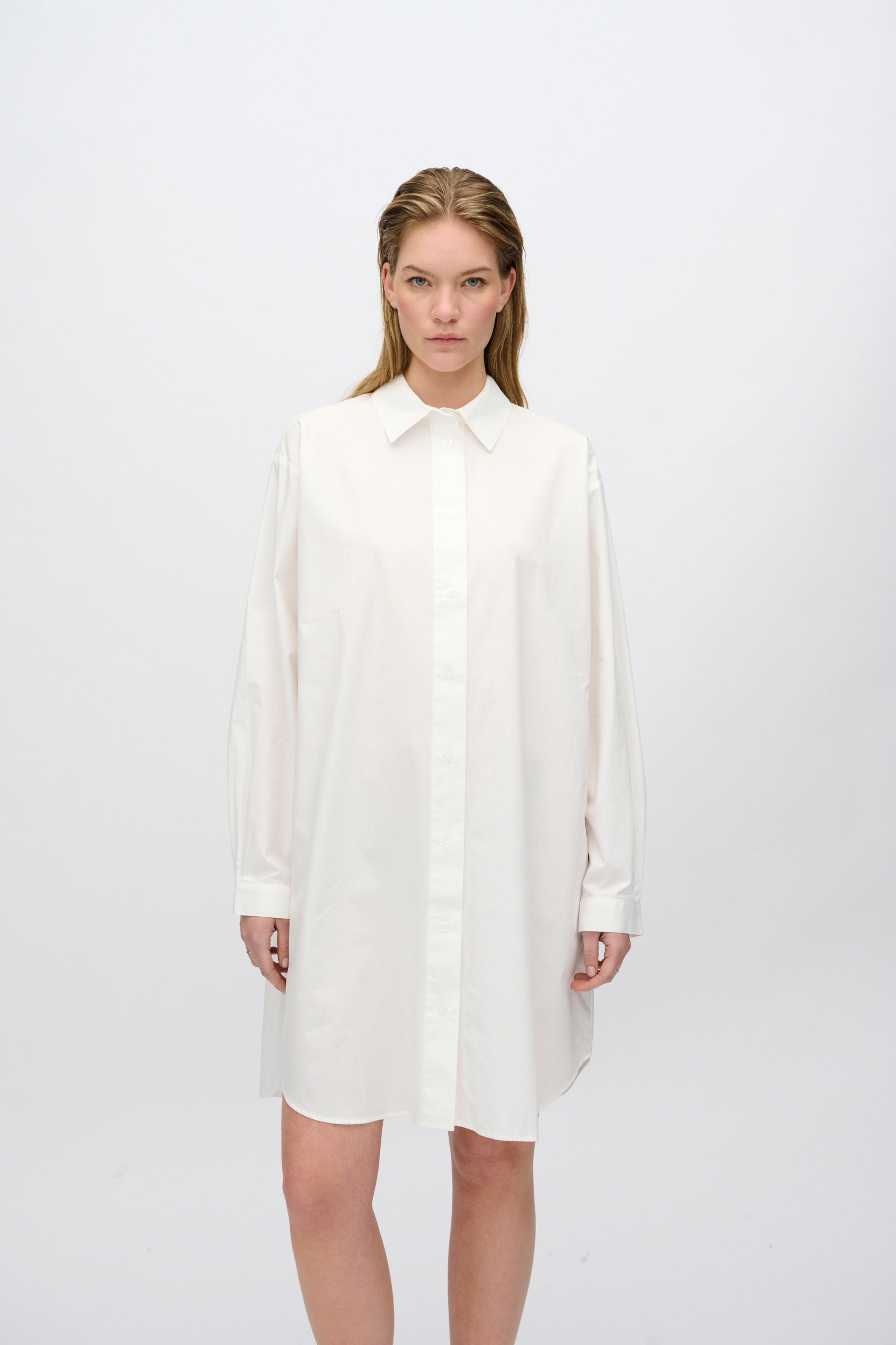 minimum female Hannah shirt-dress 4238 Midi Dress 0608 Coco Milk