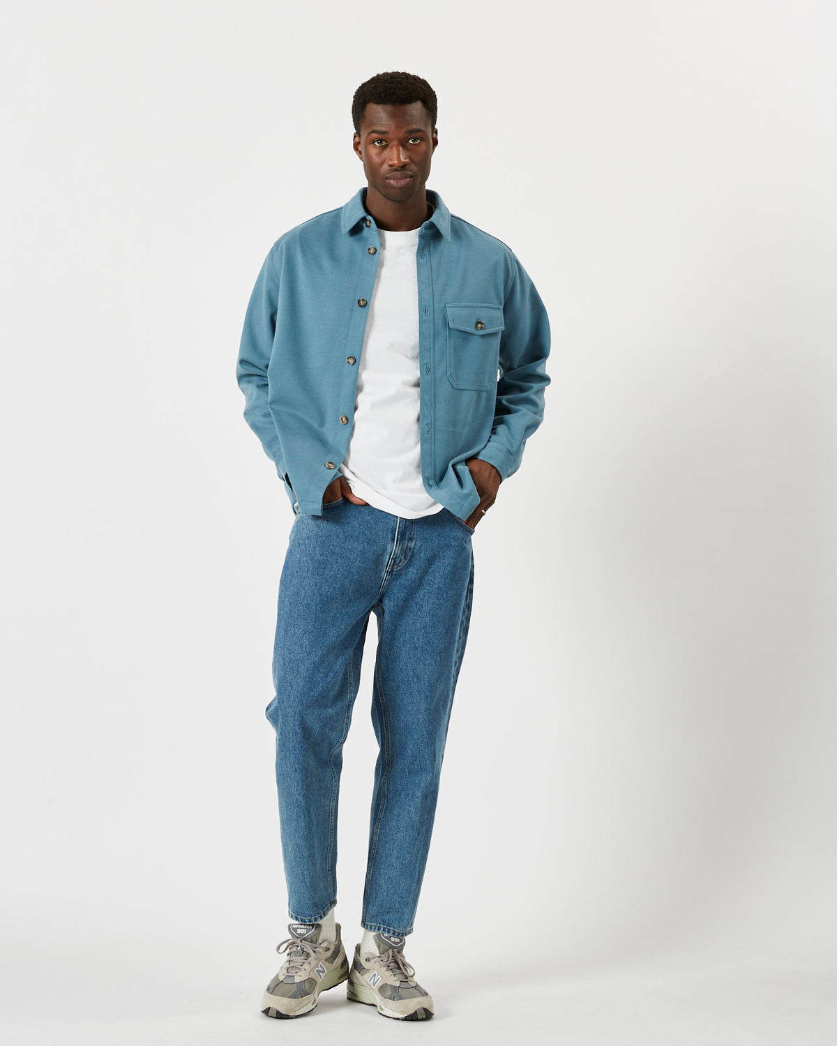 minimum male Harman 9241 Overshirt 4023M Blue Heaven Melange