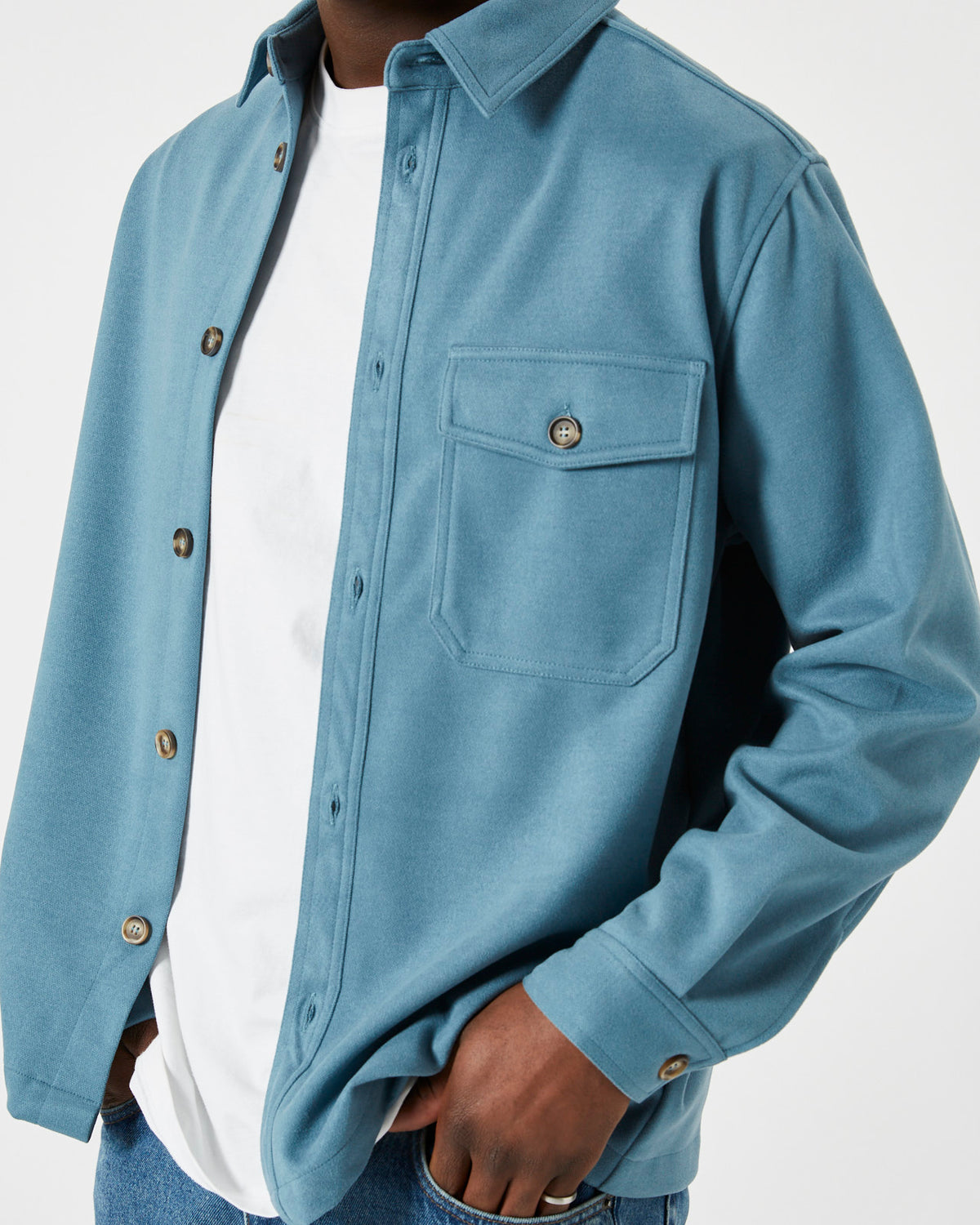 minimum male Harman 9241 Overshirt 4023M Blue Heaven Melange