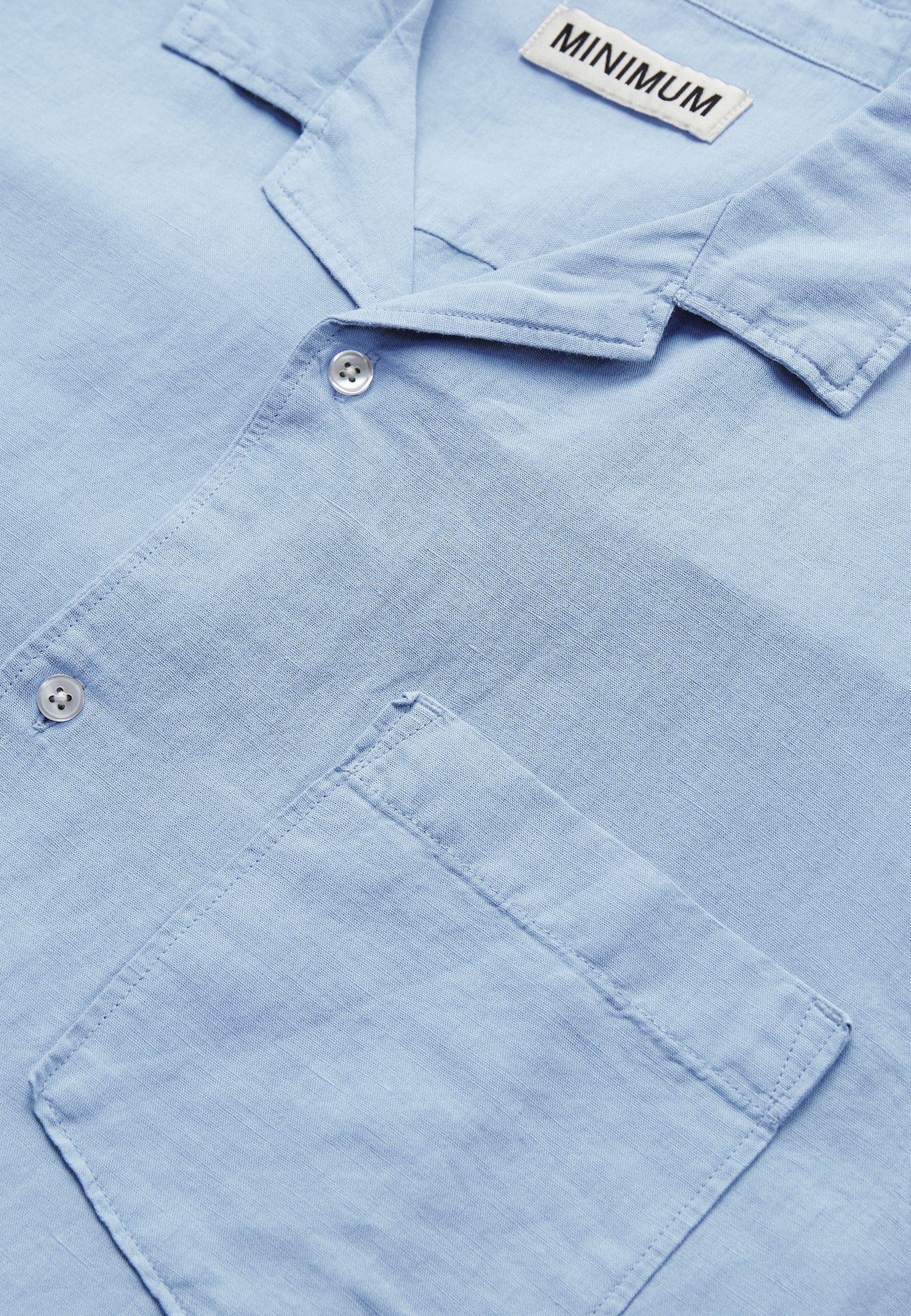 minimum male Hayden reg ss shirt 4576 Short Sleeved Shirt 4115 Cashmere Blue