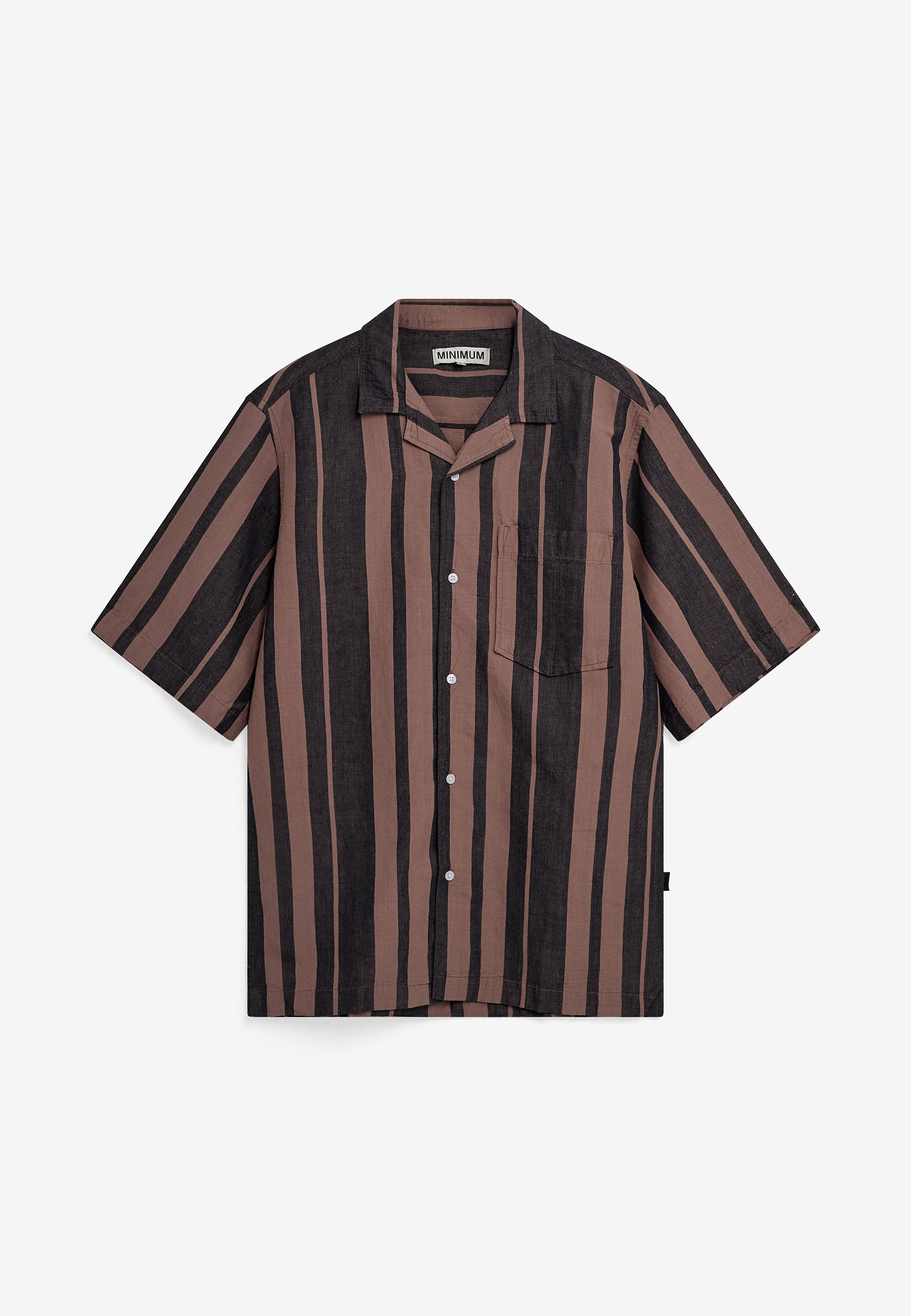 minimum male Hayden reg ss striped shirt 4577 Short Sleeved Shirt 1510 Antler