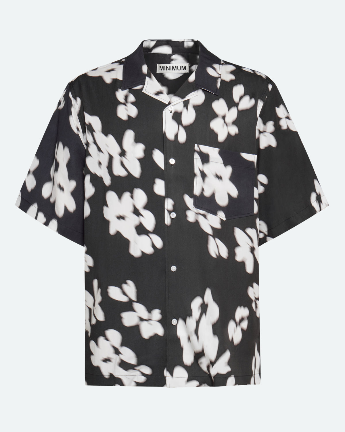 minimum male Hayden relaxed short sleeved shirt 4230 Short Sleeved Shirt 999 Black