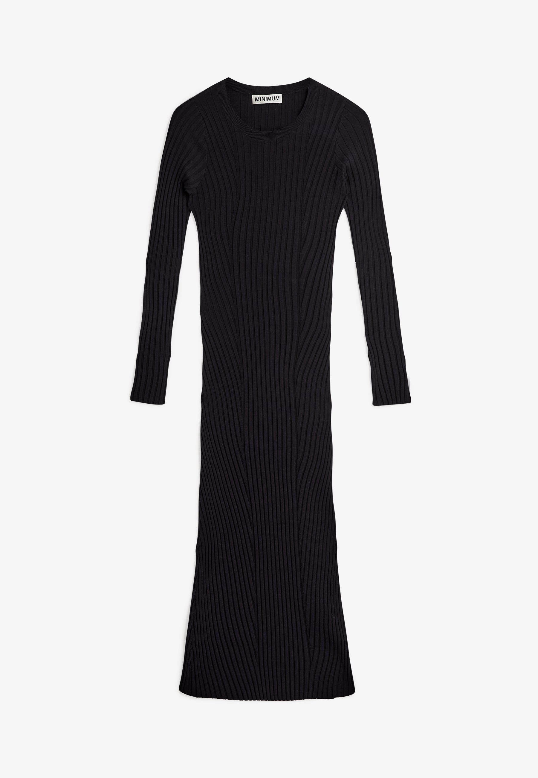 minimum female Jenna ls midi dress 4888 Midi Dress 999 Black