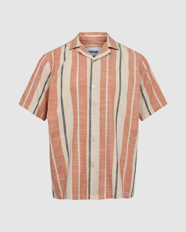 minimum male Jole 3019 Shirt Short Sleeved Shirt 1353 Apricot Orange