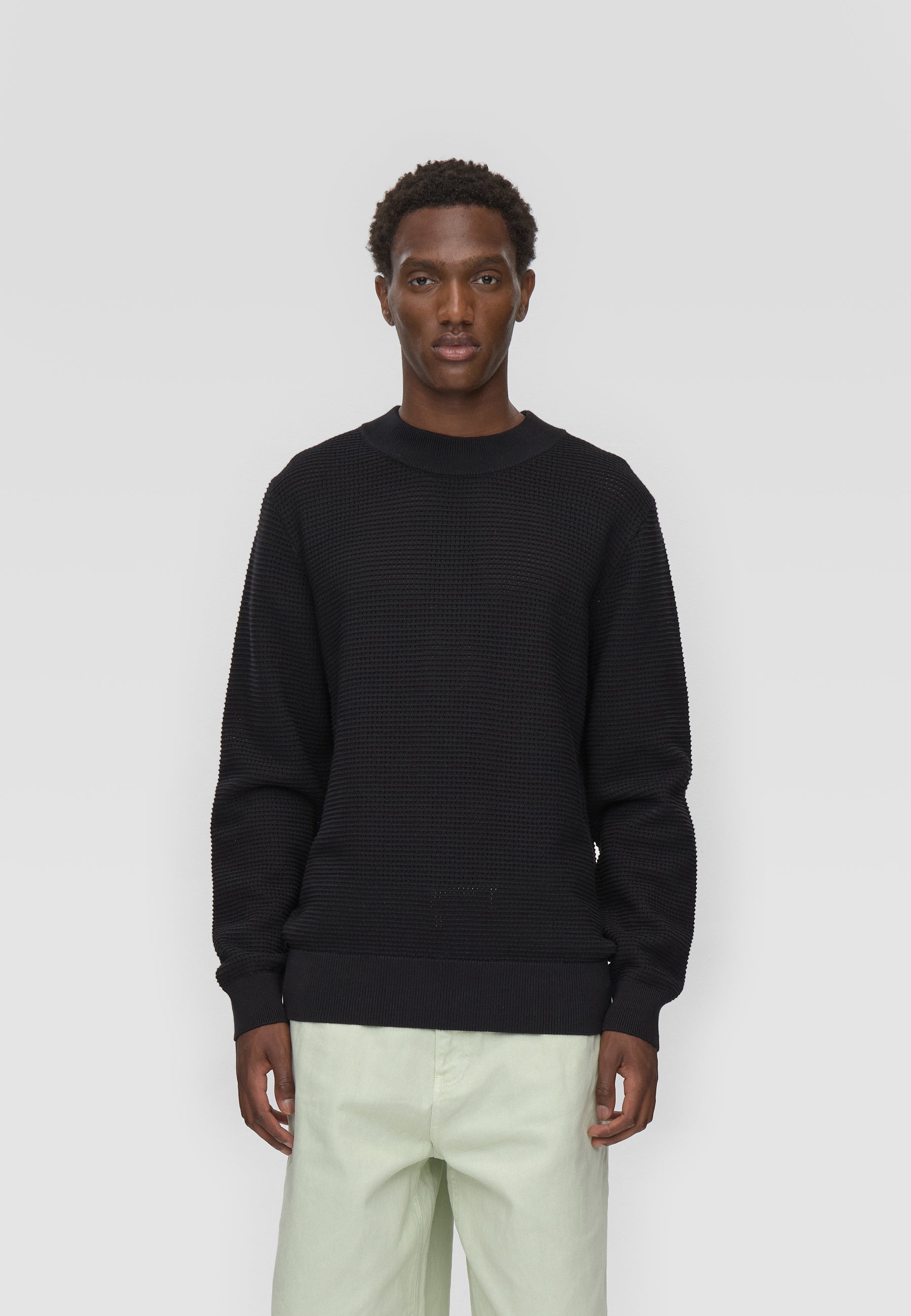 minimum male Joshua rlx ls jumper 4177 Jumper 999 Black