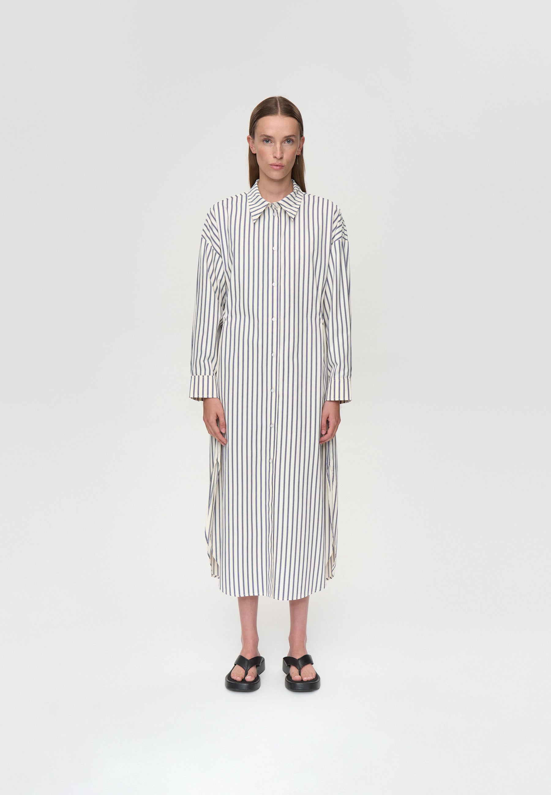 minimum female June shirt dress 4566 Midi Dress 3922 Sky Captain