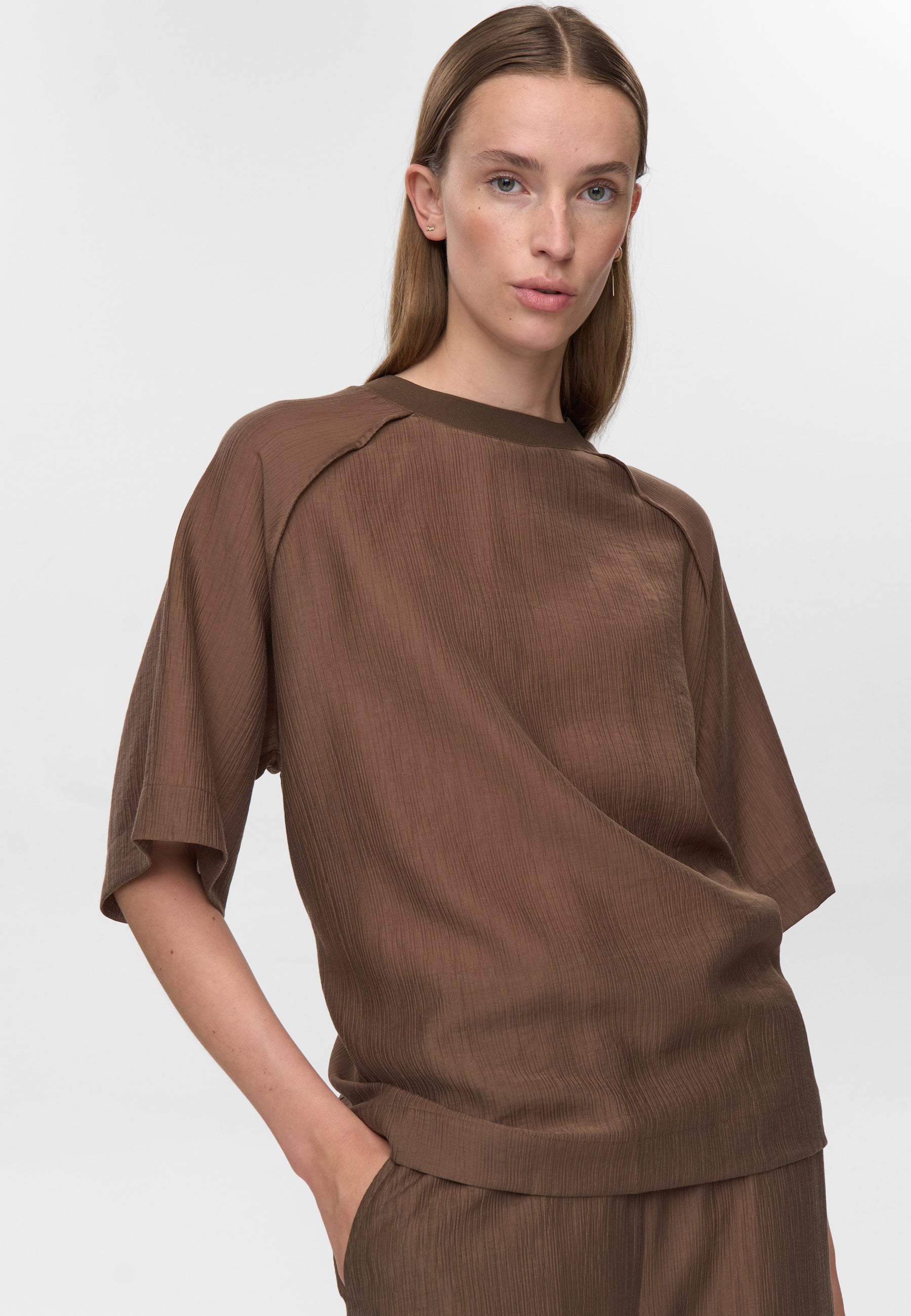 minimum female Kaia ss blouse 4587 Short Sleeved Blouse 0909 Fossil