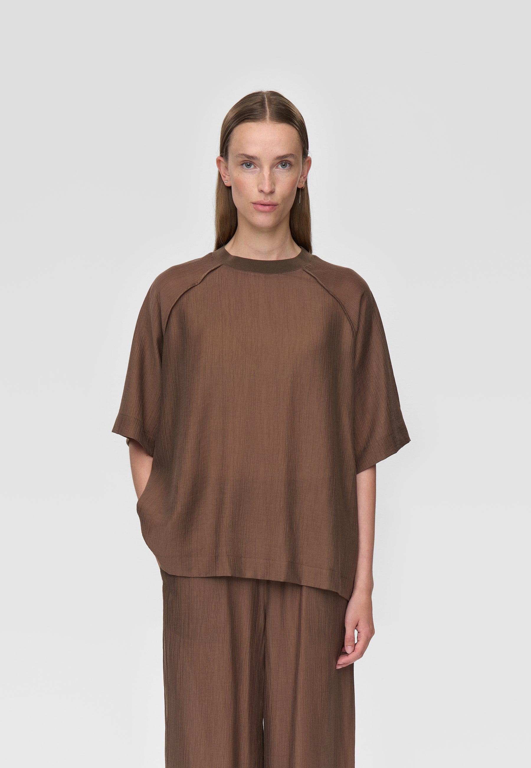 minimum female Kaia ss blouse 4587 Short Sleeved Blouse 0909 Fossil