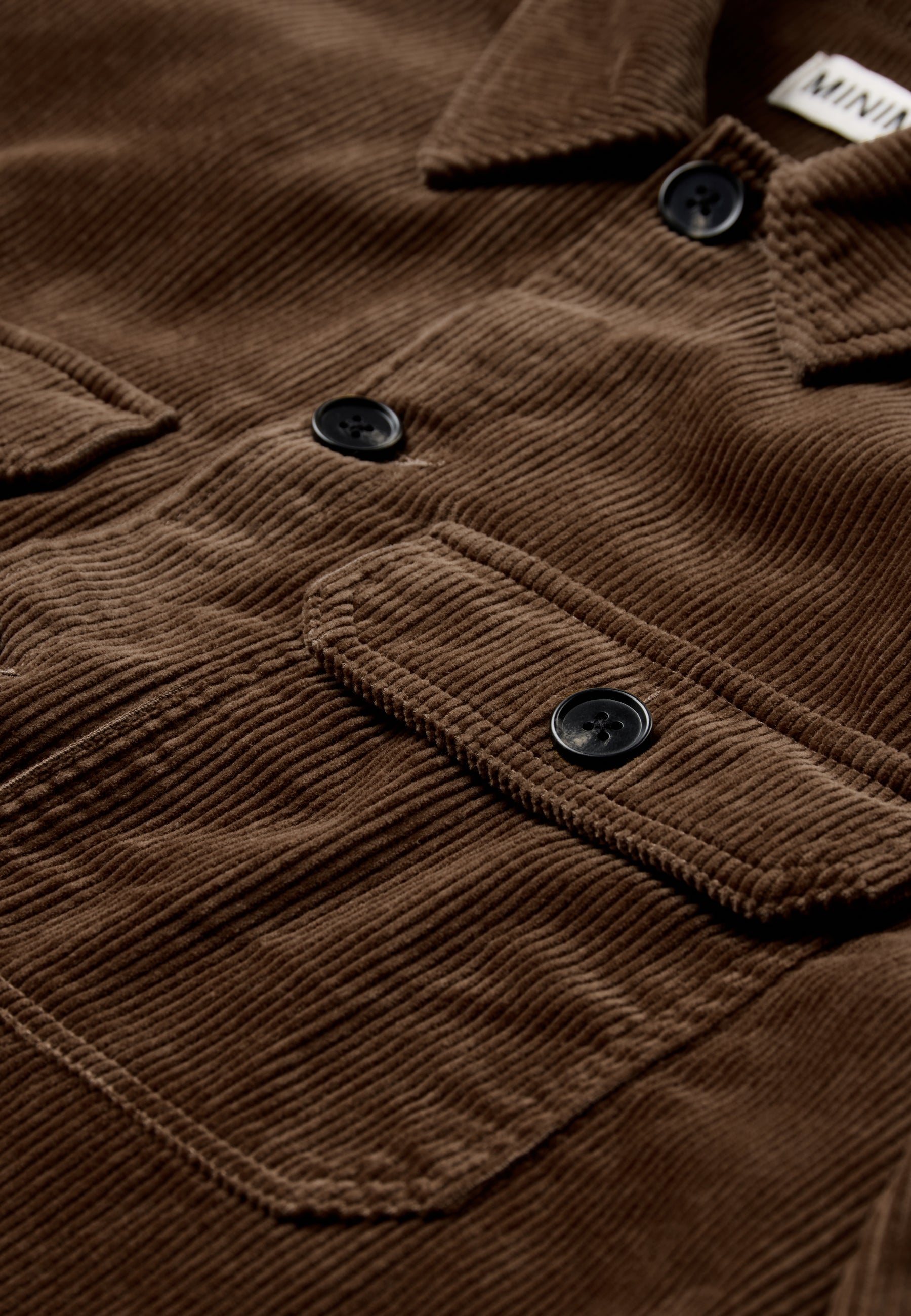 minimum male Kaison rlx ls shirt 4883 Overshirt 1815 Shitake