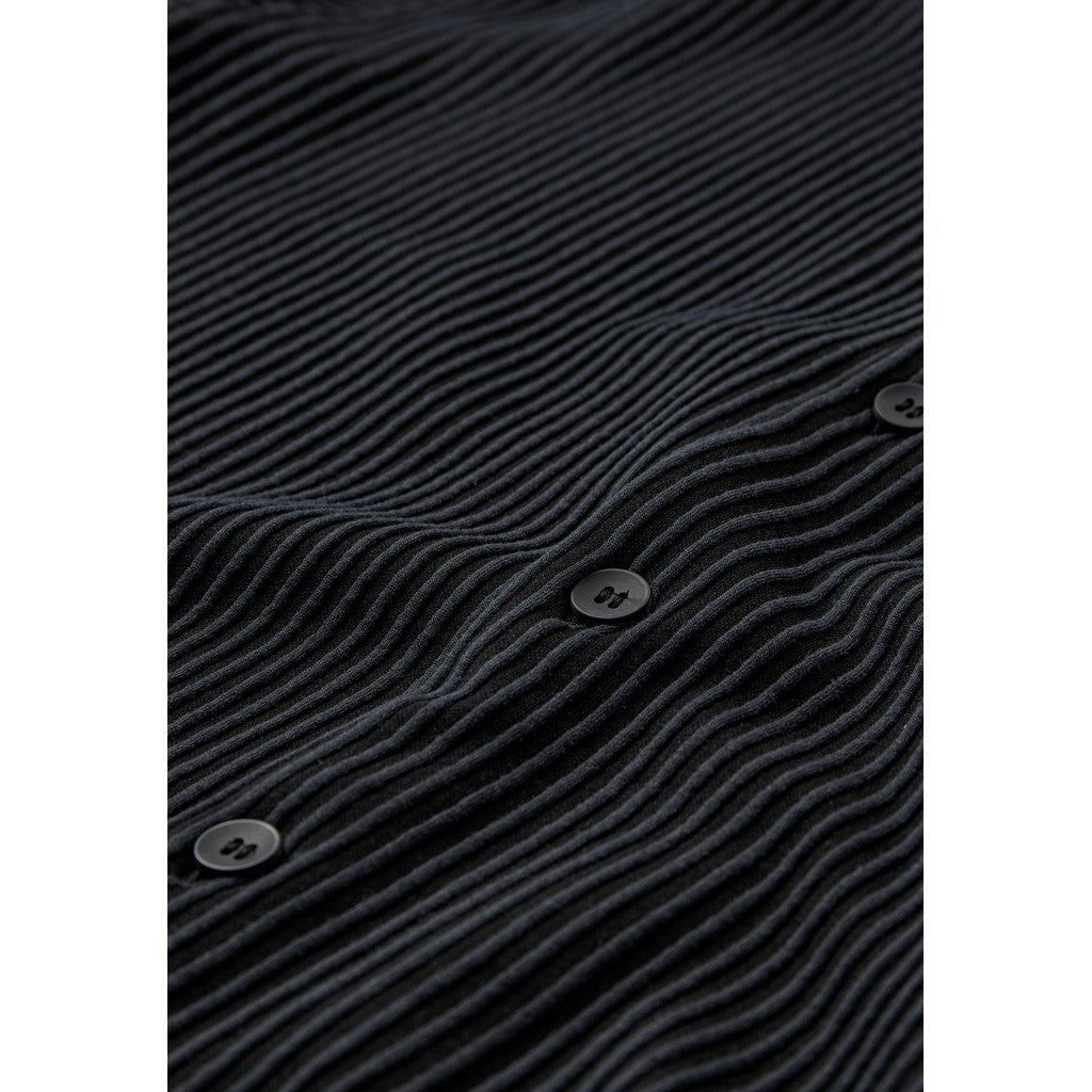 minimum male Keaton ovz ss striped shirt 4558 Short Sleeved Shirt 999 Black