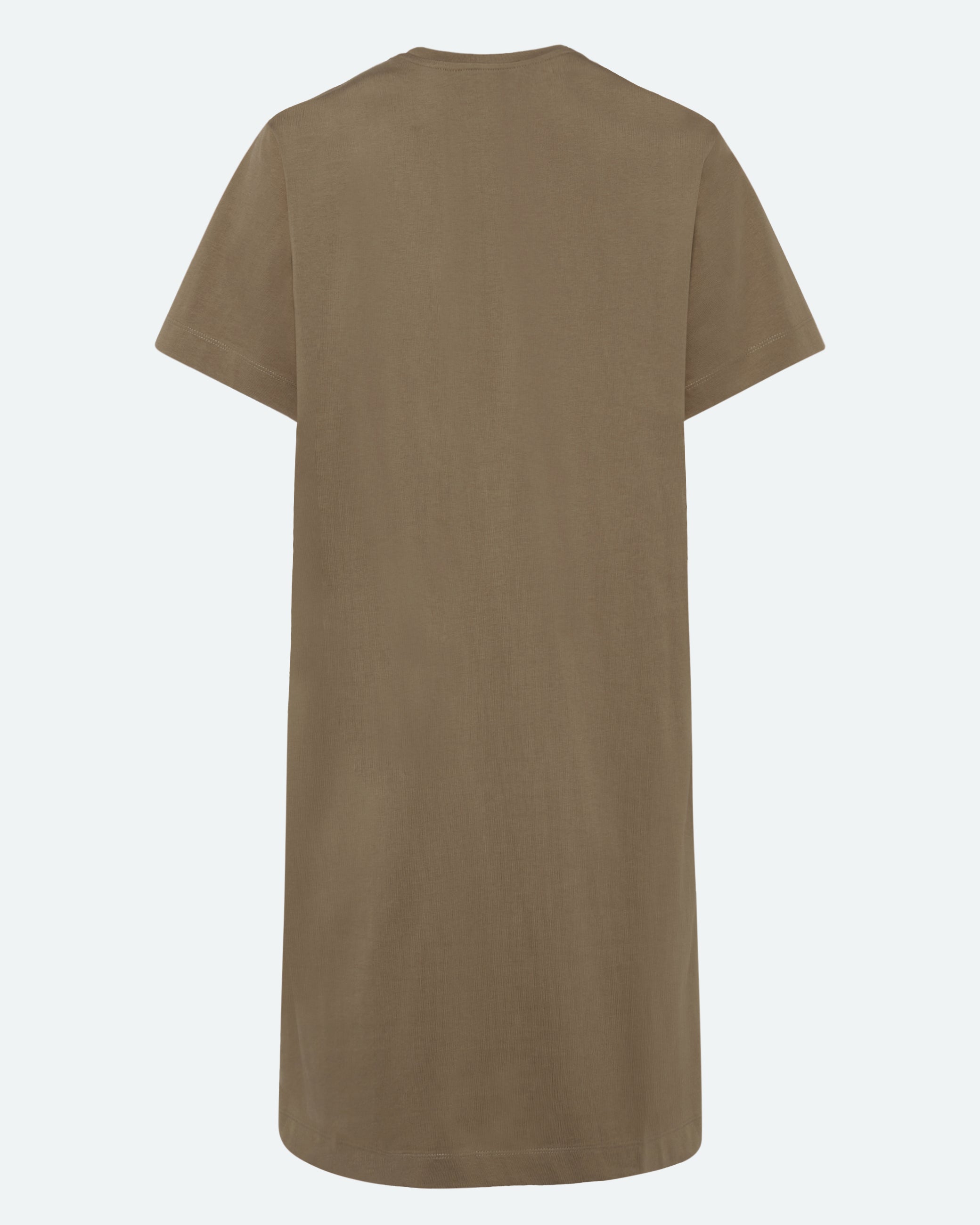 minimum female Lida t-shirt dress 4249 GOTS Short Dress 1609 Greige