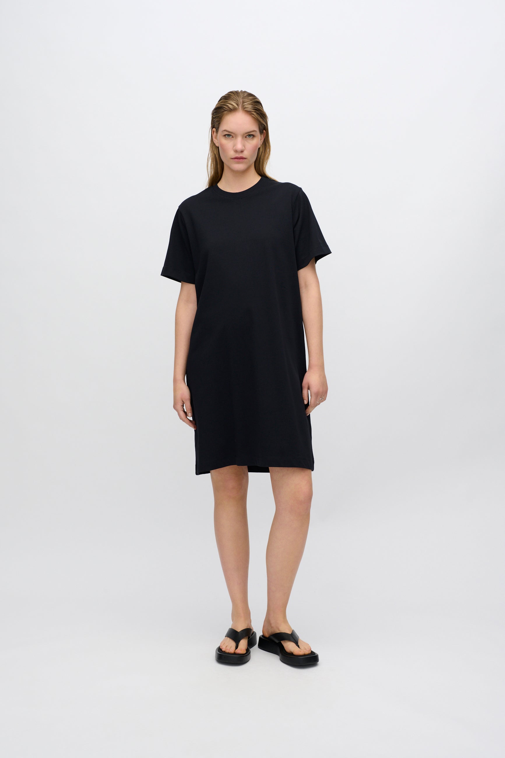 minimum female Lida t-shirt dress 4249 GOTS Short Dress 999 Black