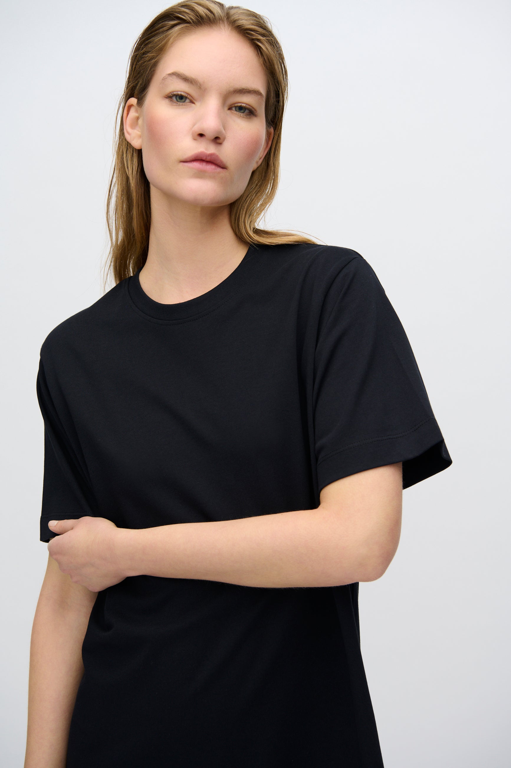 minimum female Lida t-shirt dress 4249 GOTS Short Dress 999 Black