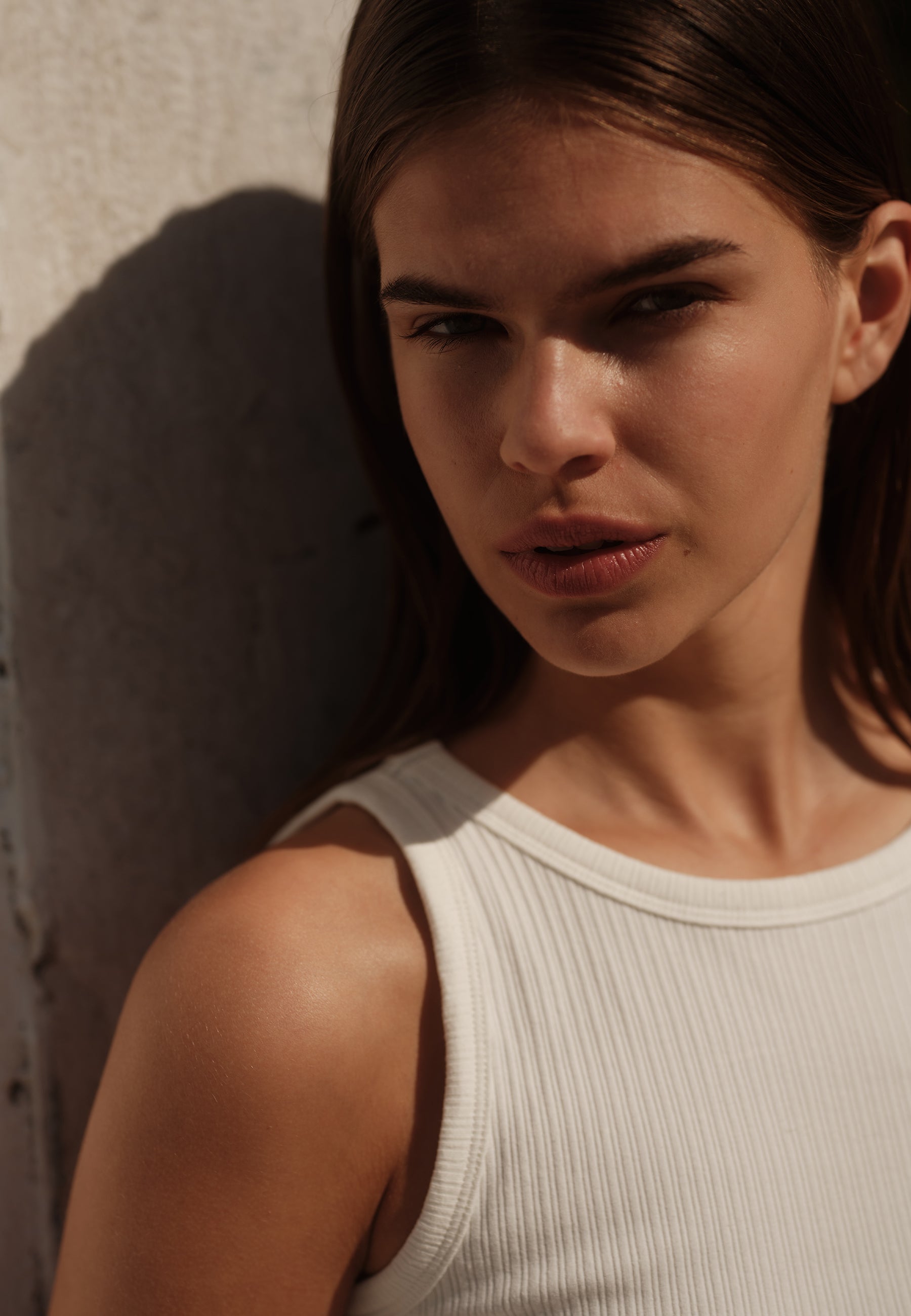 minimum female Lila tank top 4226 GOTS Gilet 0608 Coco Milk