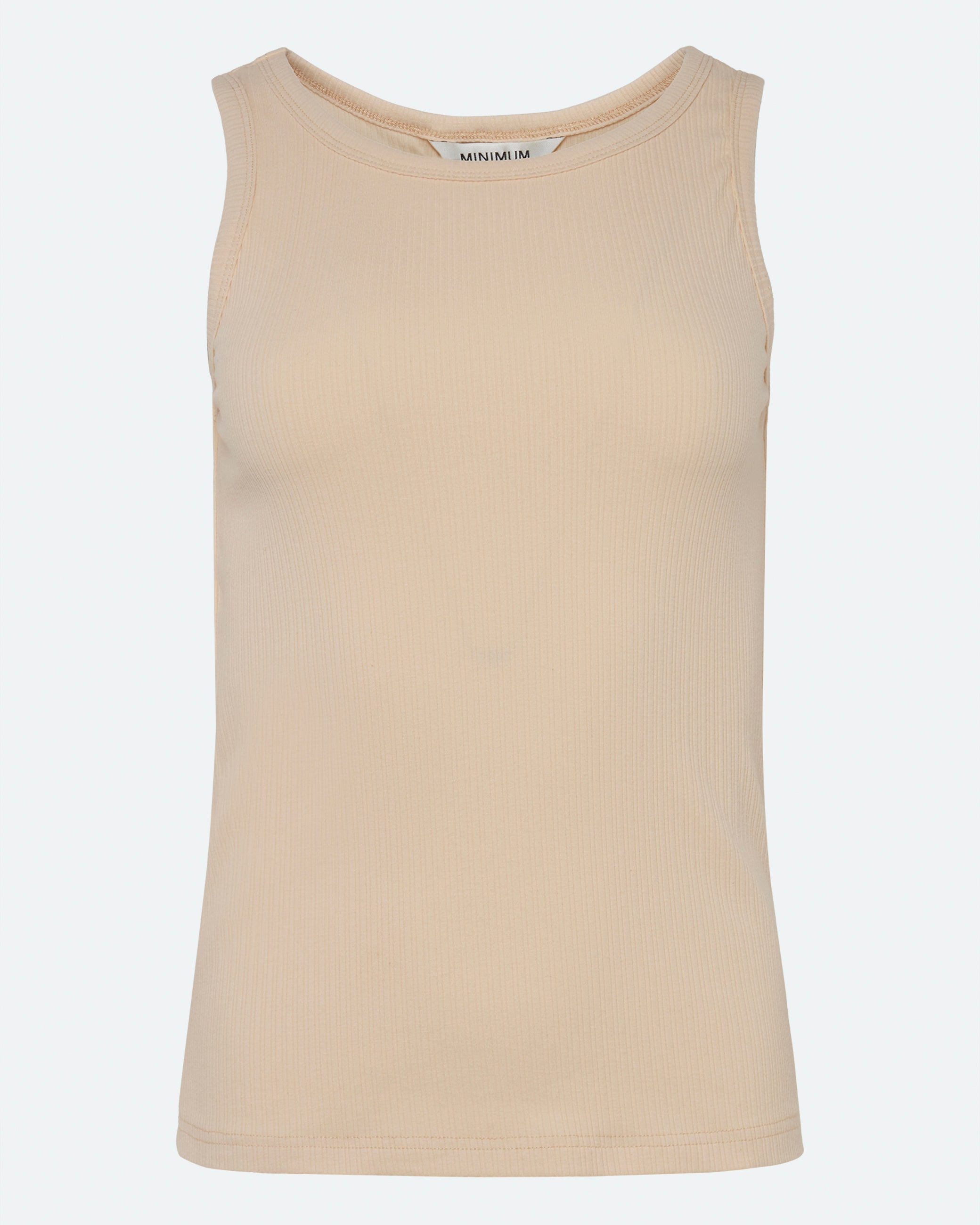 minimum female Lila tank top 4226 GOTS Gilet 1110 Creme De Peche