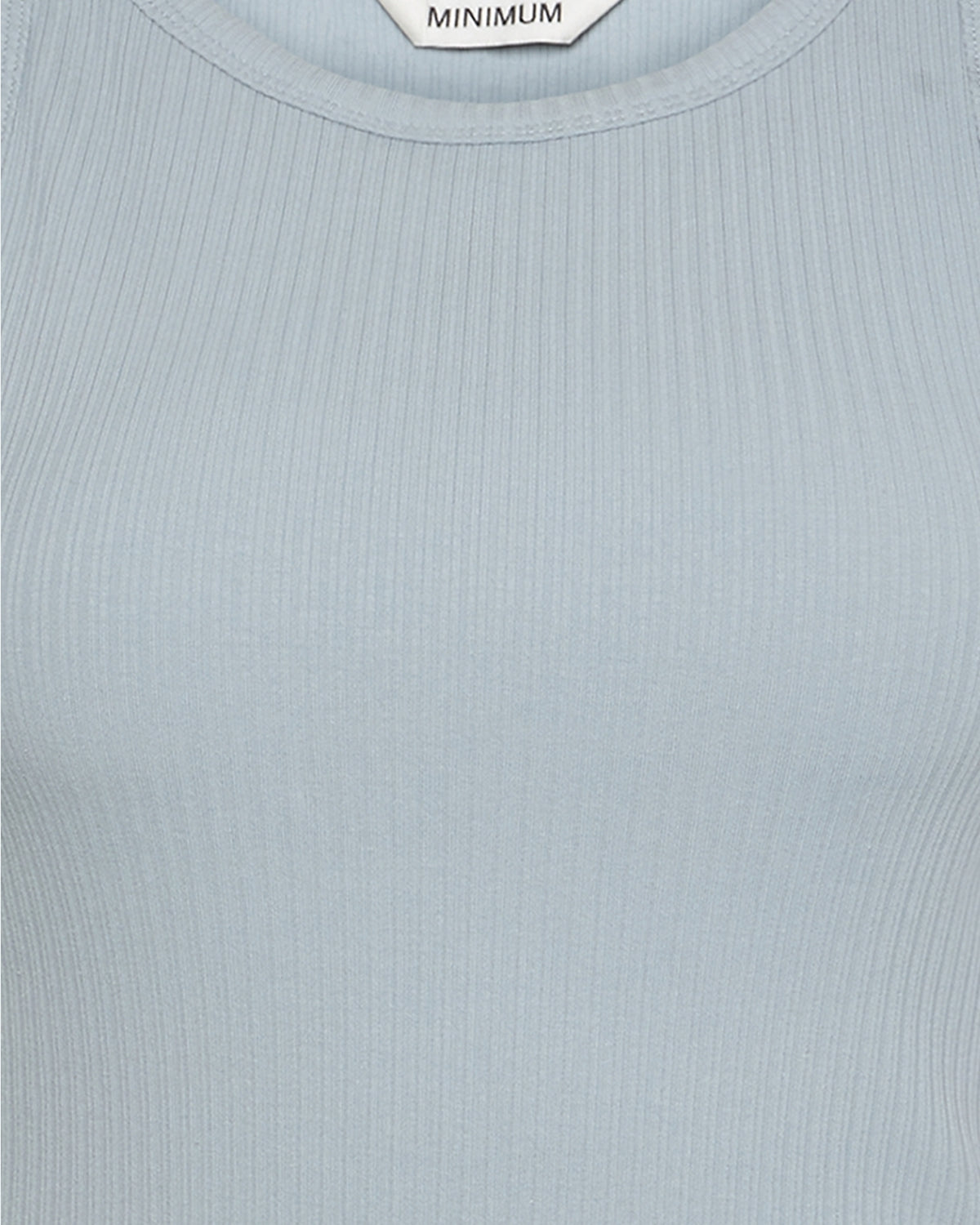 minimum female Lila tank top 4226 GOTS Gilet 4706 Gray Mist