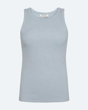 minimum female Lila tank top 4226 GOTS Gilet 4706 Gray Mist
