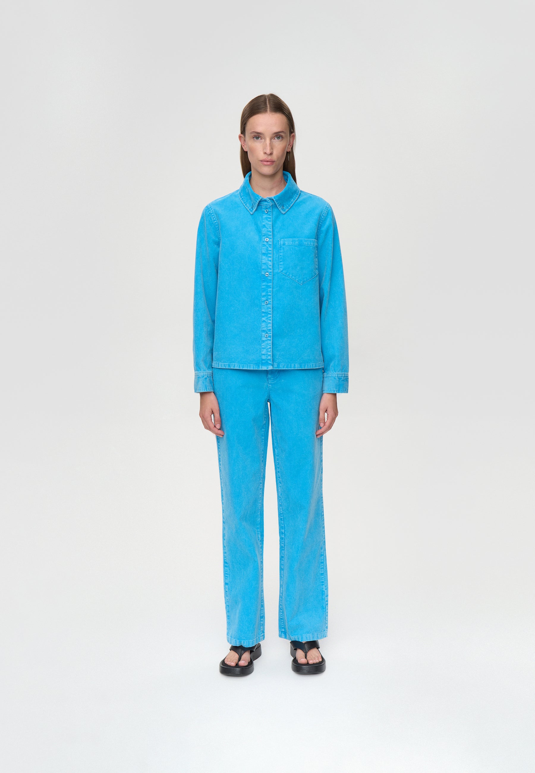 minimum female Lucia shirt 4356 Long Sleeved Shirt 4435 Malibu Blue