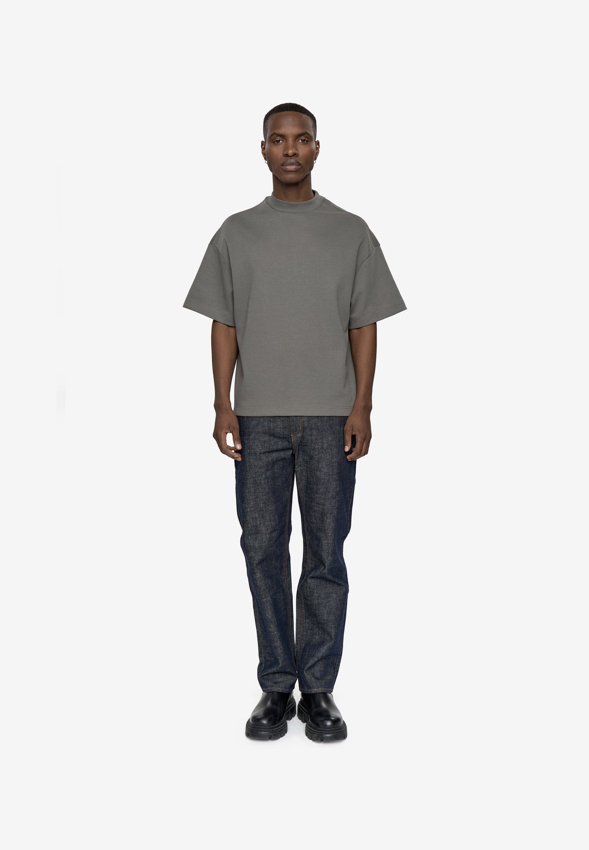 minimum male Maddox ovz ss tee 4689 Short Sleeved T-shirt 0510 Castor Gray