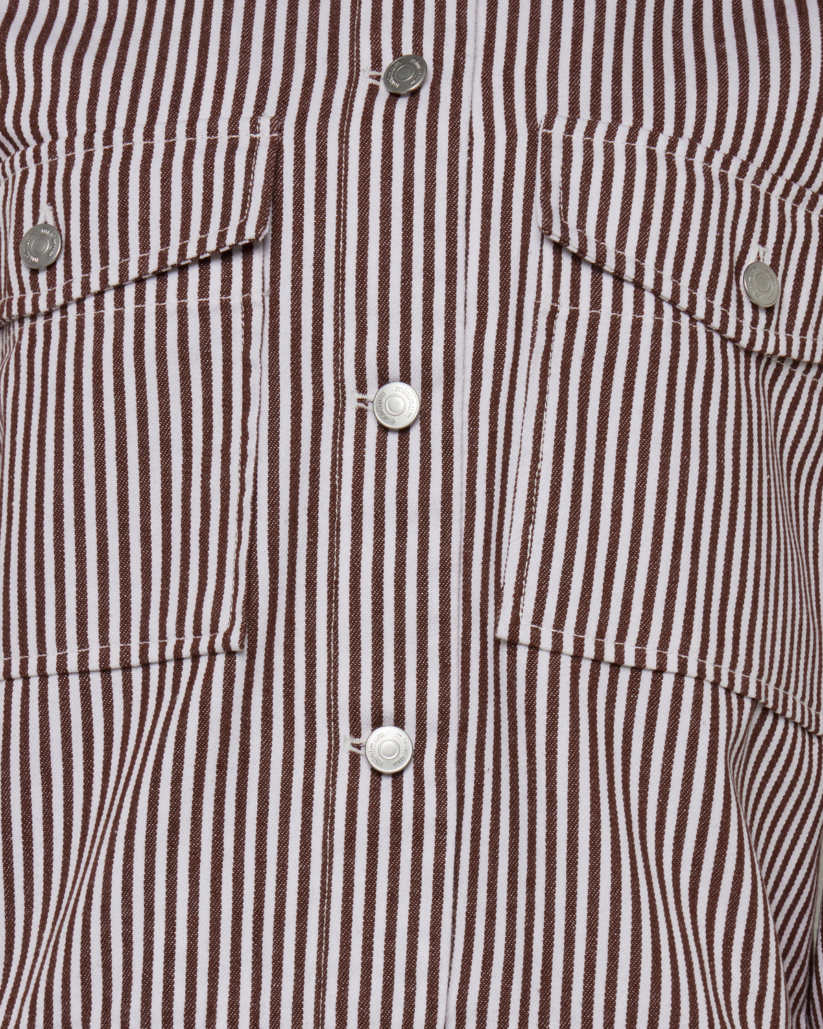 minimum female Malenes light denim jacket in stripes 4328 Lightweight Jacket 0608 Coco Milk